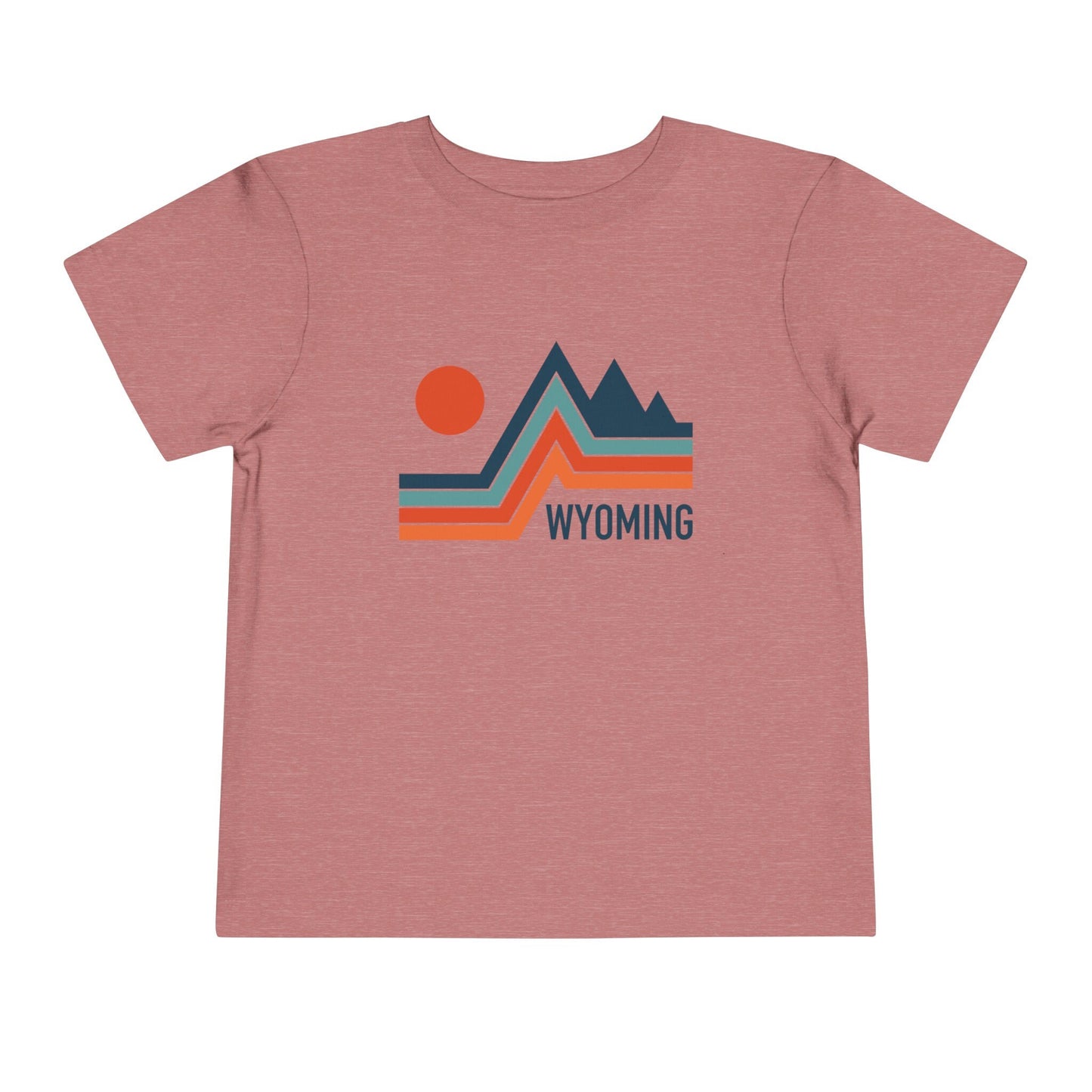 Wyoming Toddler TShirt Retro Palm Tree Unisex Toddler Wyoming Shirt Personalization Available Graphic Tee – Soft Feel · High-Quality Print