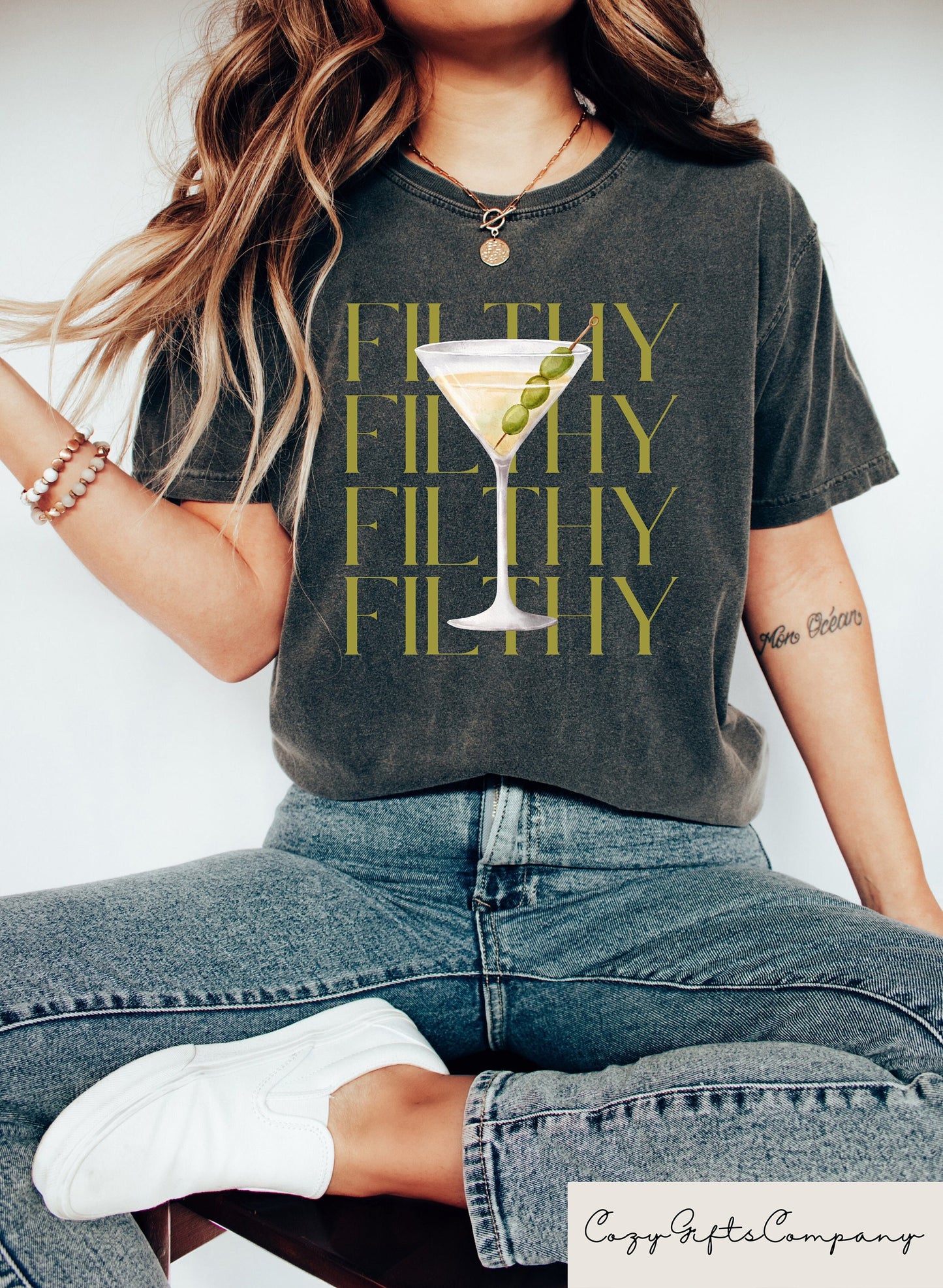 Filthy Martini Shirt Dirty Martini Lover Gift Bachelorette Party Shirt Martini Shirt Tini Time Tshirt Women39s Clothing Graphic Tee – Everyday Comfort · Great Gift For Fans