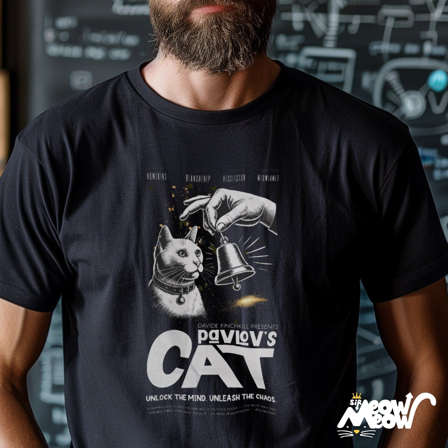 Pavlov39s Cat T Shirt Funny Psychology Cat Unisex Tee Perfect for Science and Cat Lovers Pavlovs Dog Parody Graphic Tee – Fan Favorite · Trending Graphic Apparel