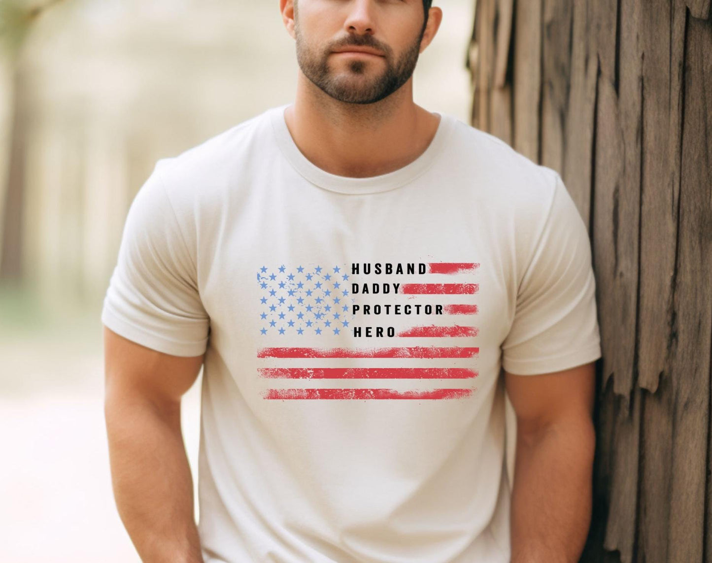 Dad USA Flag Patriotic Shirt Fathers Day Gift For Father T Shirt Gifts For Dad Patriotic Shirts For Men Best Dad Gifts Father Day Shirt Graphic Tee – Warm & Stylish · Perfect For Daily Wear