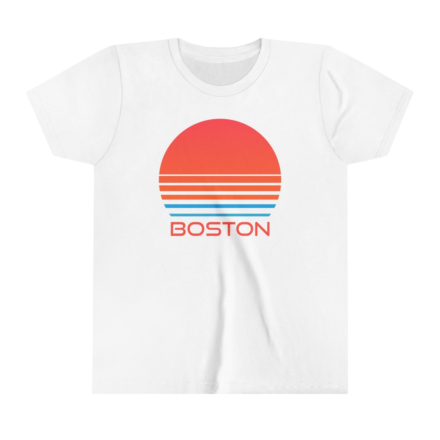 Boston Massachusetts Youth Shirt Retro 80s Boston Kid39s TShirt Personalization Available Graphic Tee – Aesthetic Look · Great Gift For Fans