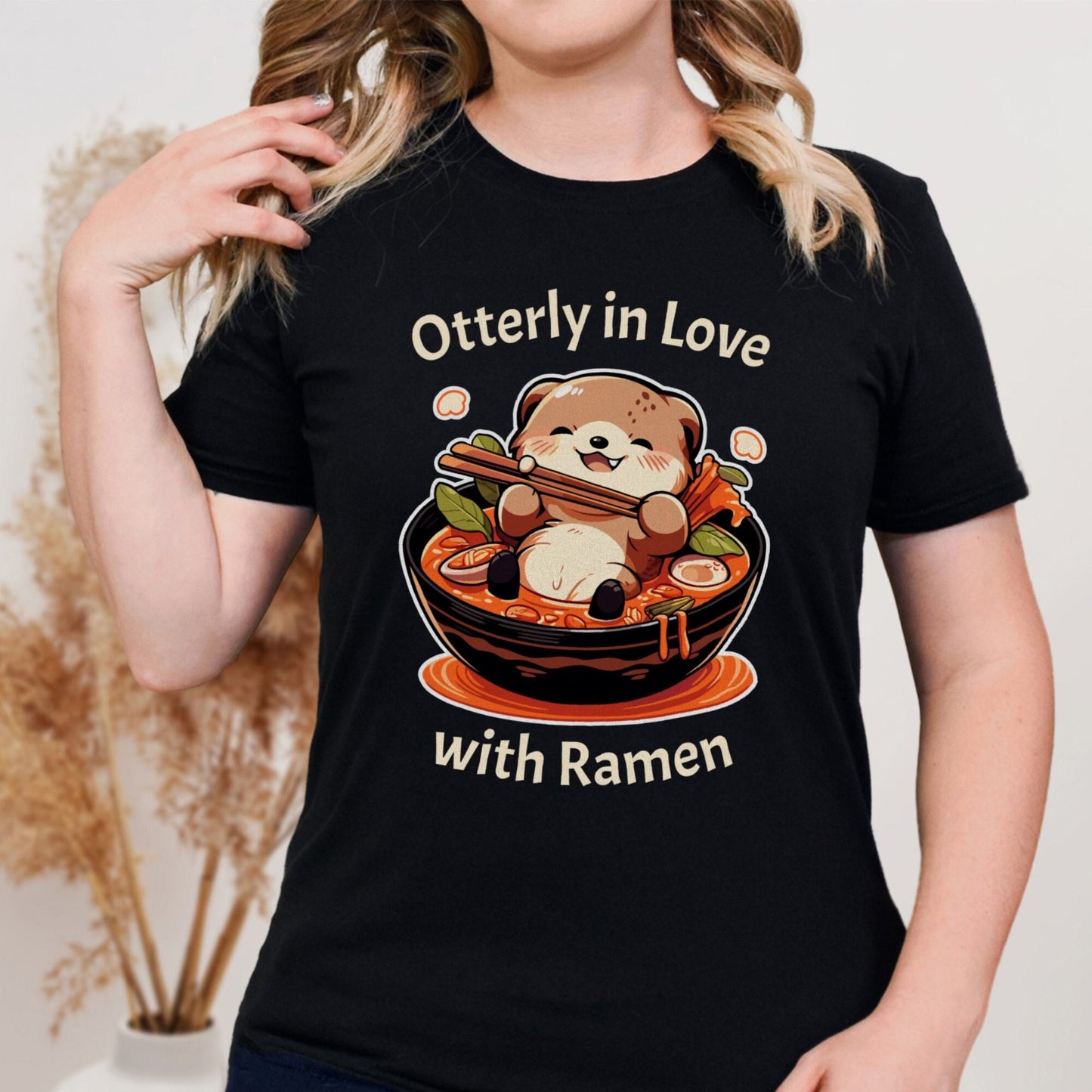 Cute Otter Ramen Tee Kawaii Animal T Shirt Casual Comfort Food Shirt Asian Food Gift Idea Animal Lover Sweatshirt Pho Lover T Shirt Sweatshirt – Easygoing Wear · Top Pick For Any Outfit