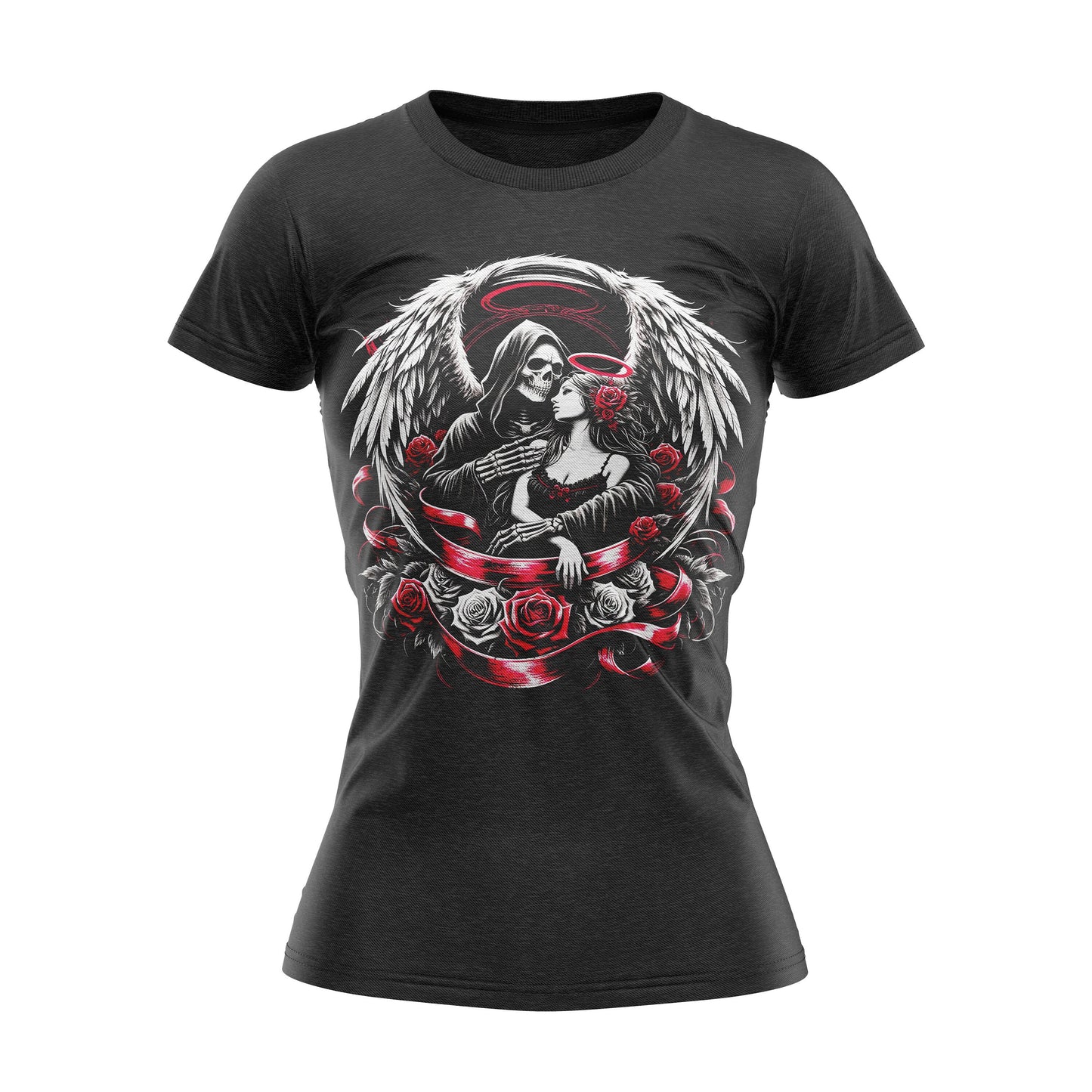 Reaper Maiden Rock Gothic Reaper Heavy Metal Womens T Shirt Graphic Tee – Premium Graphic · Trending Graphic Apparel