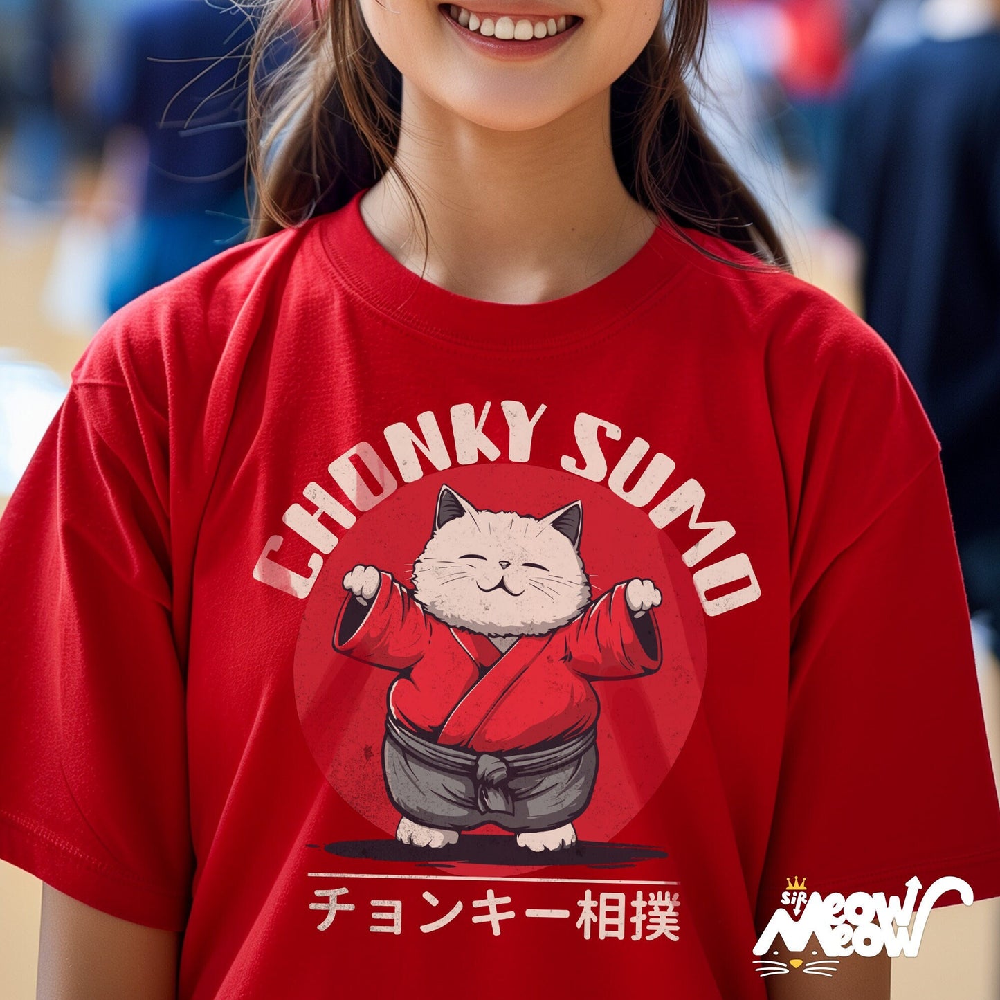 Chonky Sumo Unisex T Shirt Funny Cat Sumo Design Perfect Gift for Cat Lovers Casual Wear for All Ages Graphic Tee – Warm & Stylish · Great Gift For Fans