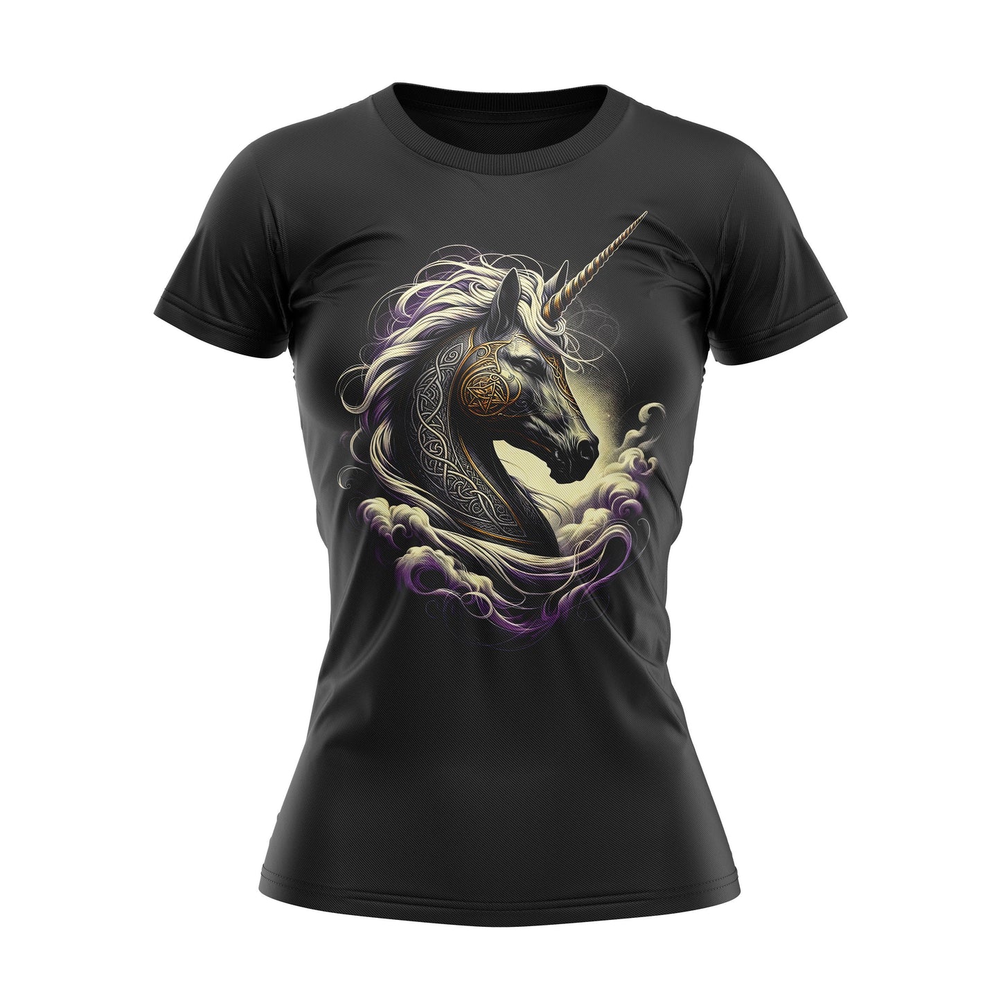 Mystic Celtic Druid Unicorn Womens T Shirt Gothic Viking Pagan Graphic Tee – Premium Graphic · Perfect For Daily Wear