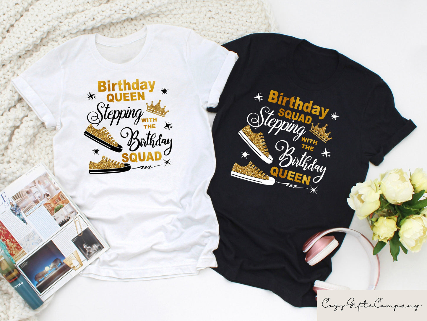 Matching Birthday Shirt Birthday Squad Shirt Birthday Queen Shirt Birthday Team Shirt Stepping Shirt Funny Birthday Shirt Birthday Tee Graphic Tee – Easygoing Wear · Top Pick For Any Outfit