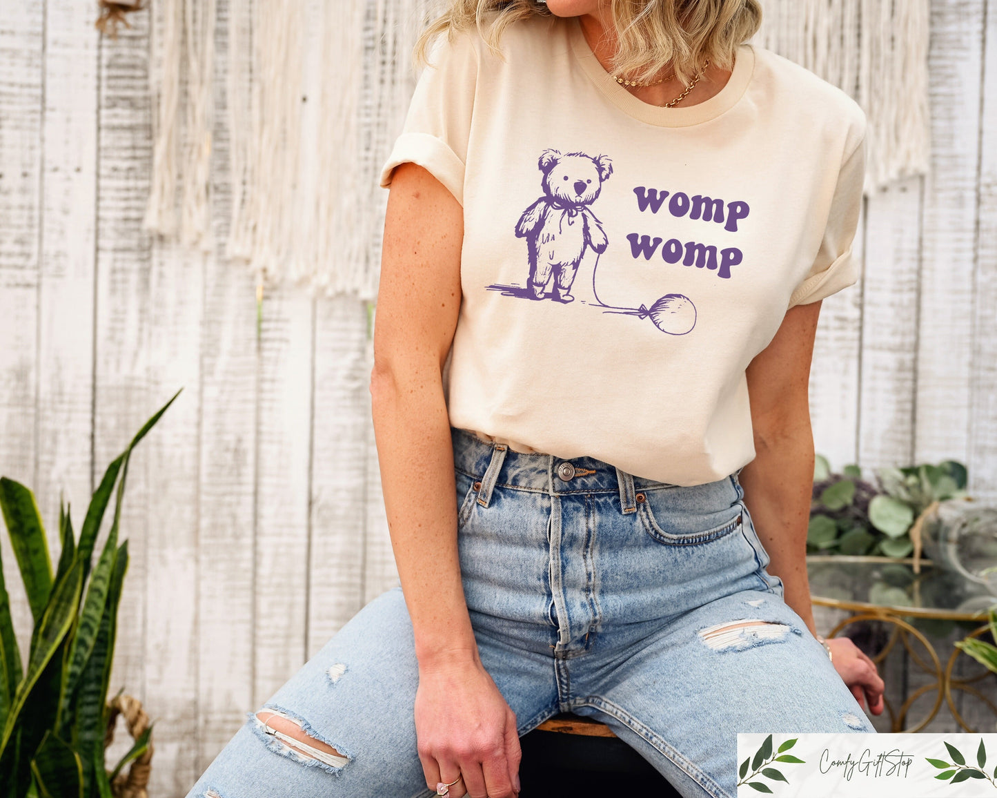 Retro Comfort Funny Shirt Womp Womp Funny Retro Shirt Comfort Meme Shirt Retro Bear Shirt Funny Sayings Shirt Meme Graphic Tee Graphic Tee – Easygoing Wear · Perfect For Daily Wear