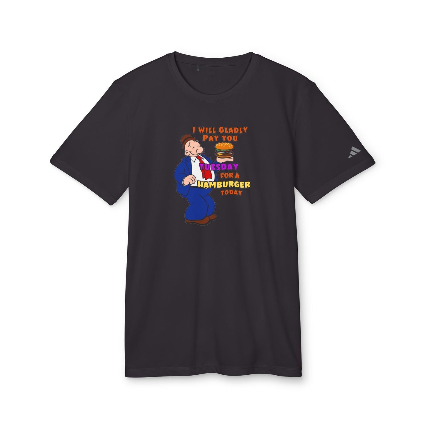 Inspired Wimpy Edition T Shirt Tuesday Cravings adidas Unisex Sport T shirt Graphic Tee – Everyday Comfort · Perfect For Daily Wear