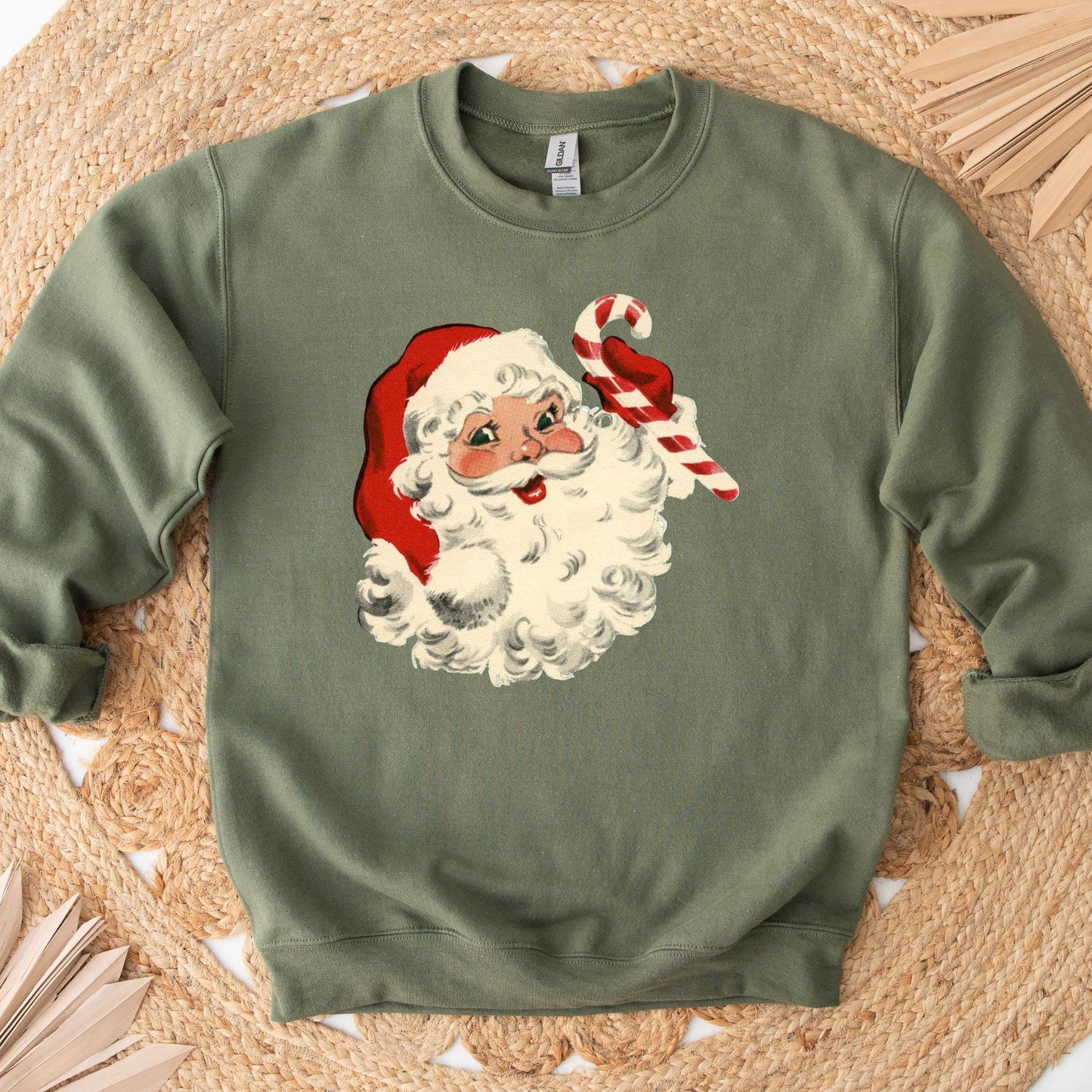 Santa Claus SweatshirtSanta Christmas SweatshirtRetro Santa Sweater Trendy Candy Cane Shirt Santa ShirtChristmas GiftFamily Christmas Sweatshirt – Fan Favorite · Perfect For Daily Wear