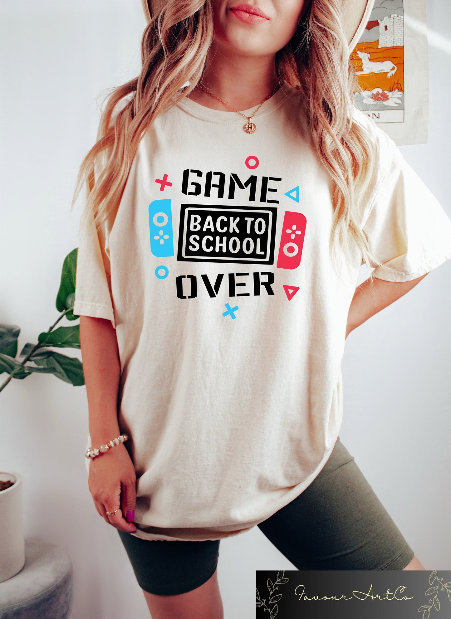 Game Over Back To School Shirt Funny First Day Of School T Shirt Trendy Back To School Shirts Kindergarten Teacher Teacher Appreciation Graphic Tee – Warm & Stylish · Trending Graphic Apparel