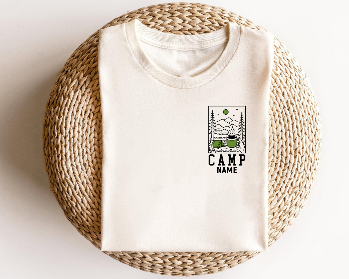 Custom Camping Shirts Camp Bachelorette TShirt Customized Camp Name Outdoor Mountain Bride Customized Camp Name Custom Camping Shirts Graphic Tee – Warm & Stylish · Perfect For Daily Wear