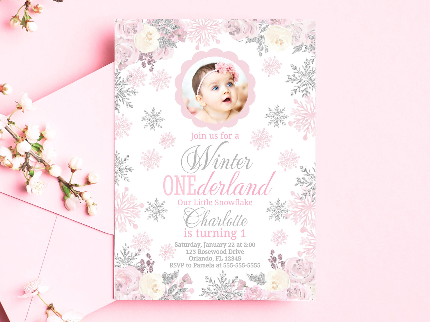 Winter Onederland Invitation Photo Onederland Birthday Invitation Editable Winter Wonderland 1st Birthday Invite Christmas Birthday Girl WO1 Graphic Tee – Everyday Comfort · Top Pick For Any Outfit