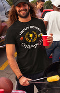 Fantasy Football Shirt Champion T Shirt Gift For Fantasy Players High Quality Extra Soft Tee Unisex Garment Dyed T shirt Graphic Tee – Soft Feel · High-Quality Print