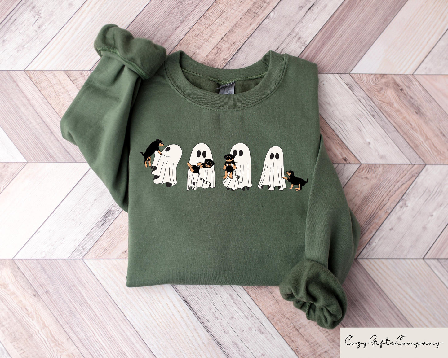 Retro Comfort Halloween Ghost Shirt Ghost Rottweiler Shirt Dog Lover Gift Womens Halloween Gift Dog Halloween Shirt Spooky Season Shirt Graphic Tee – Soft Feel · Great Gift For Fans