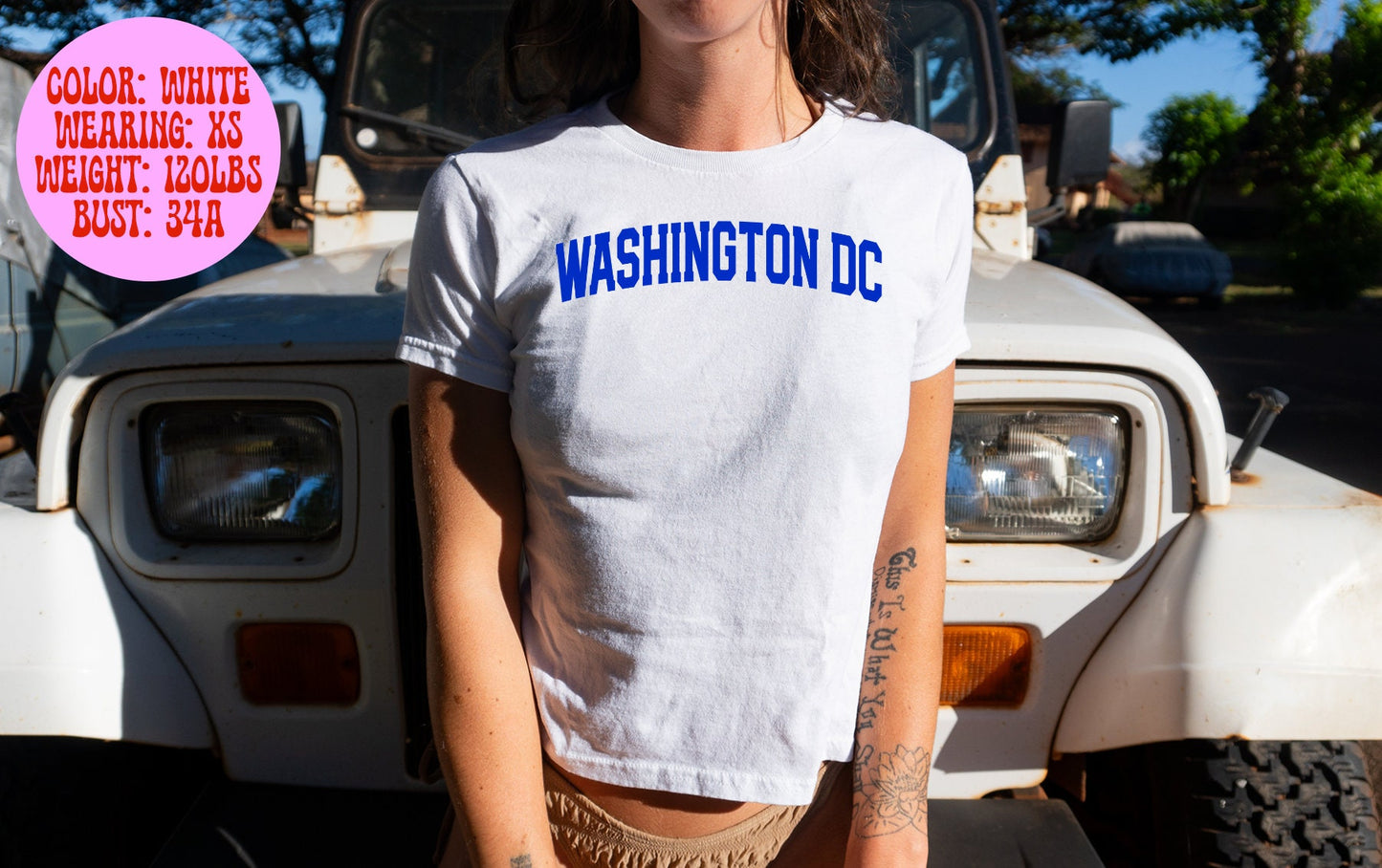 Washington DC Baby Tee SNUG FIT Gifts Shirt Tshirt Her Women Trendy 90s Y2K Summer Pink Blue White Grey Aesthetic Graphic Tee – Premium Graphic · Perfect For Daily Wear