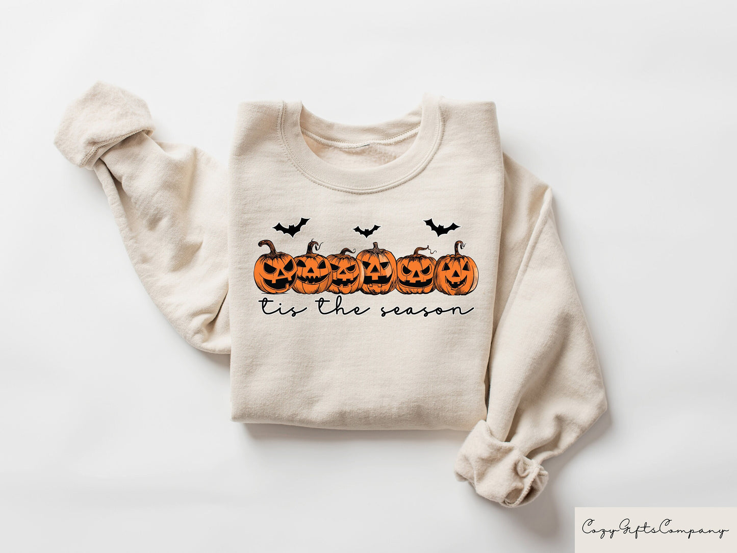 Tis The Season Halloween Sweatshirt Halloween Crewneck Halloween Gifts Spooky Season Tshirt Halloween Pumpkin Shirt Sweatshirt – Bold Style · Great Gift For Fans