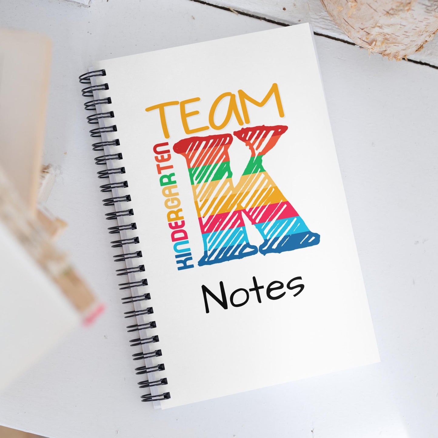 Team Kindergarten Back to School Notes Spiral notebook Graphic Tee – Fan Favorite · Perfect For Daily Wear