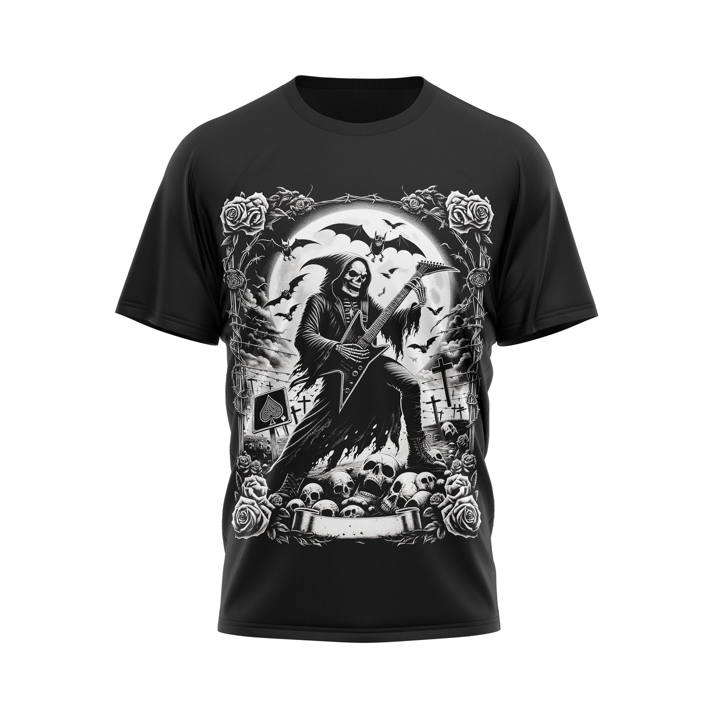 The Sandman Rock Gothic Death Reaper Heavy Metal Men39s T Shirt Graphic Tee – Cozy Vibes · Perfect For Daily Wear
