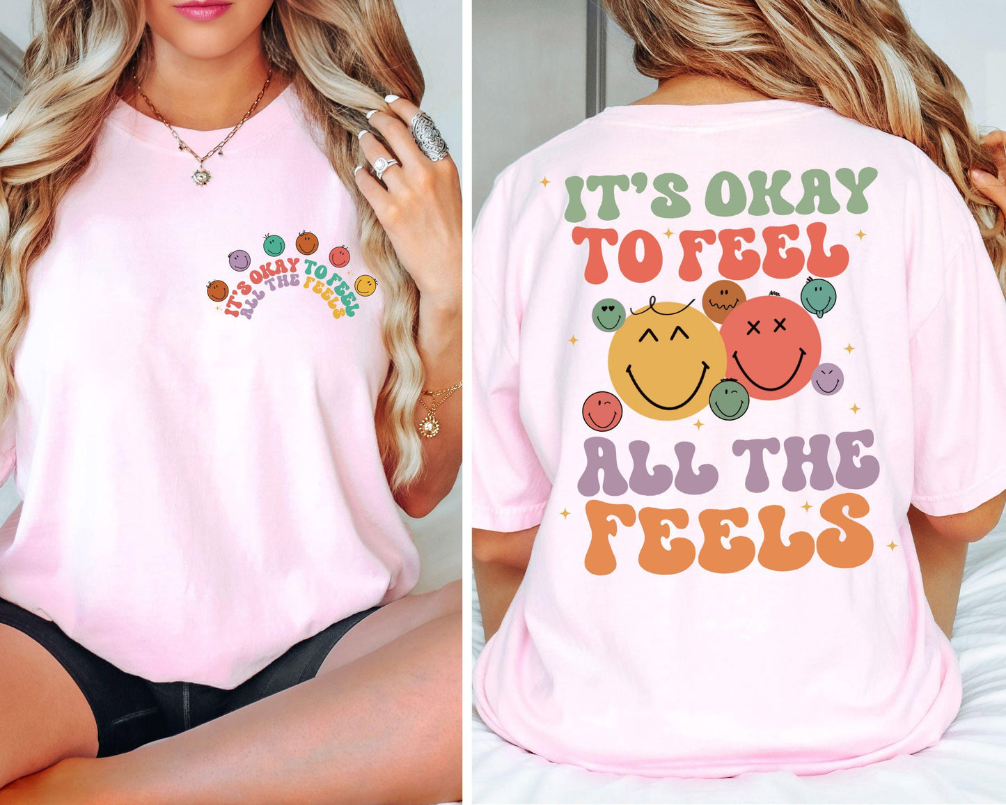 Gift for Her It39s Okay To Feel All The Feels TShirt Mental Health Awareness Gift Psychologists TeeMental HealthDisney Trip Tee Graphic Tee – Warm & Stylish · Must-Have Style