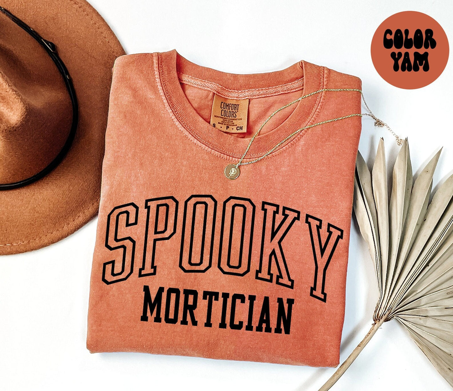 Spooky Mortician Fall Autumn Halloween Shirt Gifts Comfort Colors Tshirt Crewneck Tee Crewneck Short Sleeve Men Women Graphic Tee – Cozy Vibes · Must-Have Style