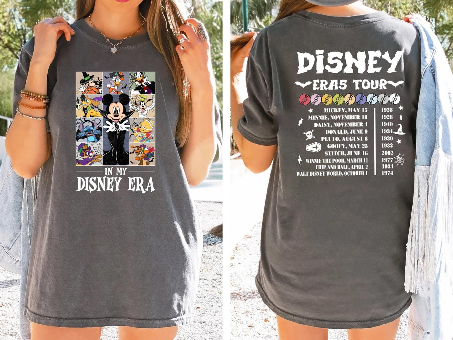 Retro Disney Mickey and Friends The Eras Tour Halloween Shirt Mickey Ghost Shirt Mickey39s Not So Scary Party Disneyland Halloween Shirt Graphic Tee – Premium Graphic · High-Quality Print