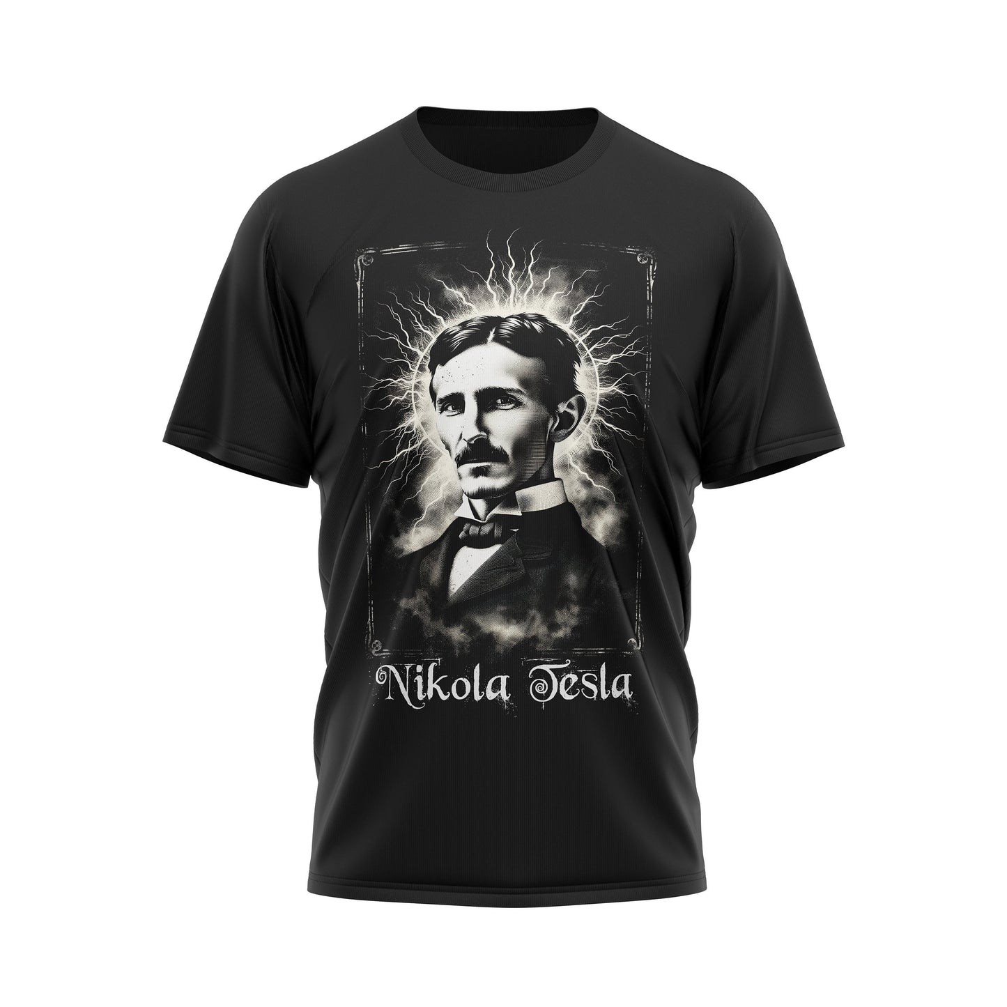 Legends of America Vintage Black T Shirt Nikola Tesla Graphic Tee – Warm & Stylish · Perfect For Daily Wear