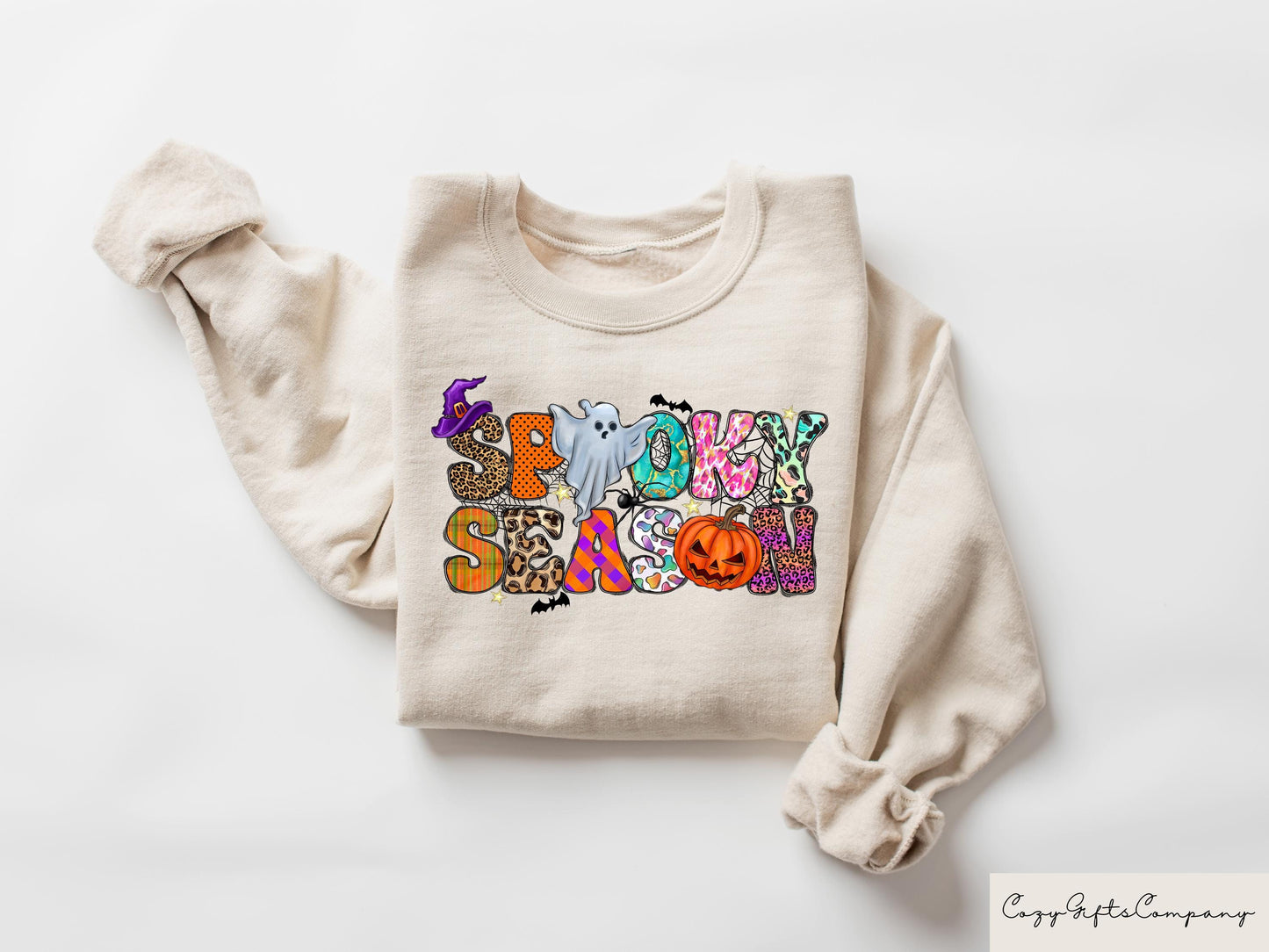 Spooky Season Ghost Sweatshirt Ghost Sweatshirt Halloween Favorite Cute Ghost Sweatshirt Halloween Gift Spooky Season Shirt Sweatshirt – Feel-Good Design · Great Gift For Fans