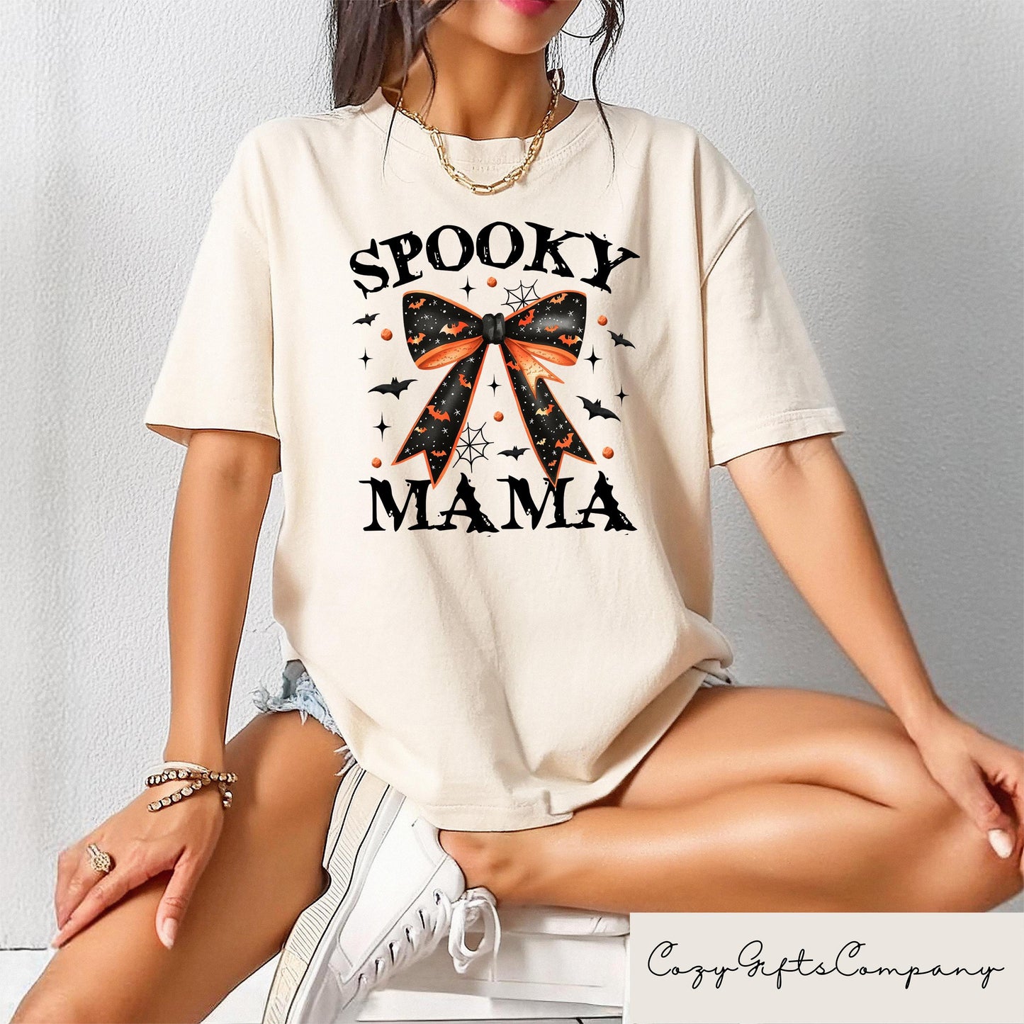 Coquette Spooky Mama Halloween Shirt Spooky Mom Shirt Halloween Gift Halloween Party Shirts Autumn Shirt Halloween Women39s Shirt Graphic Tee – Easygoing Wear · High-Quality Print