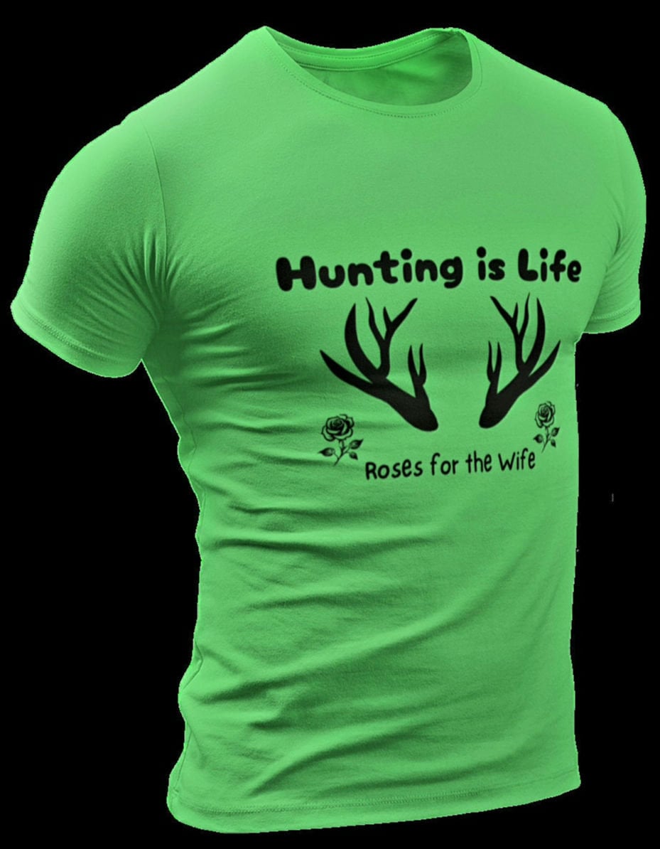 Men39s Funny Deer Hunting Shirt Hunting is Life Tee Deer Camp Gift Softstyle Tee Graphic Tee – Bold Style · Great Gift For Fans