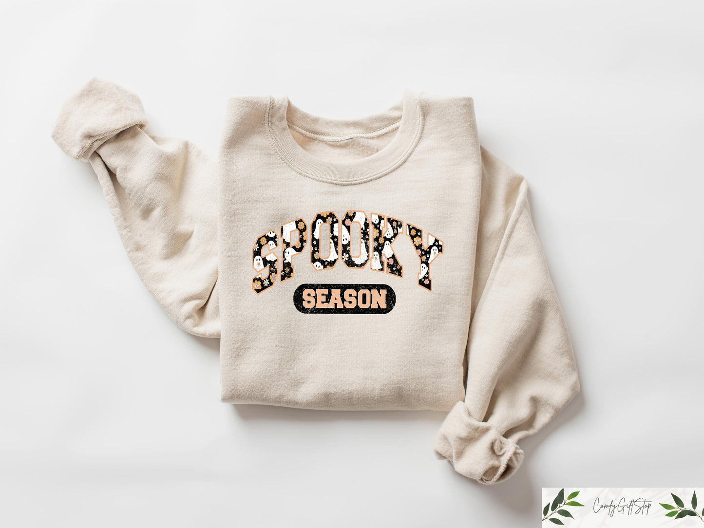 Spooky Season Sweatshirt Halloween Shirt Halloween Gift Cute Fall Shirt Halloween Crewneck Spooky Halloween Gift Halloween Sweatshirt Sweatshirt – Cozy Vibes · Great Gift For Fans