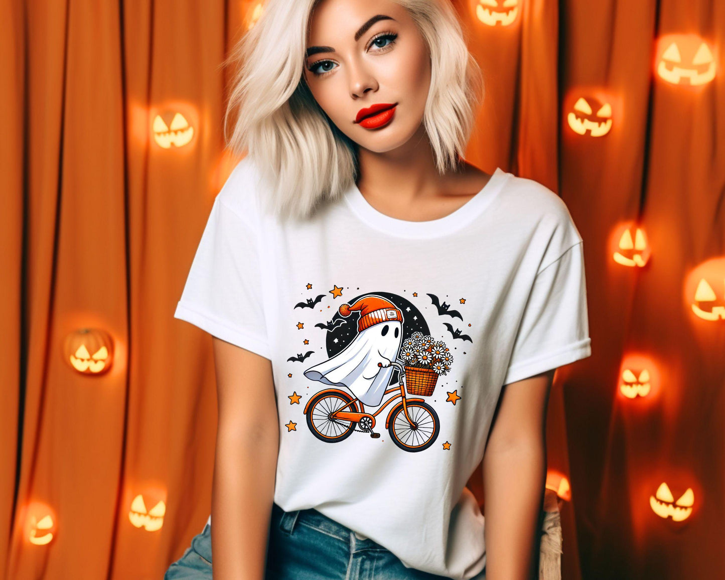 Halloween Ghost Shirt Cute Ghost Shirt Womens Halloween Shirt Cute Fall Shirt Spooky Season Shirt Gift For Halloween Retro Halloween Graphic Tee – Cozy Vibes · Top Pick For Any Outfit