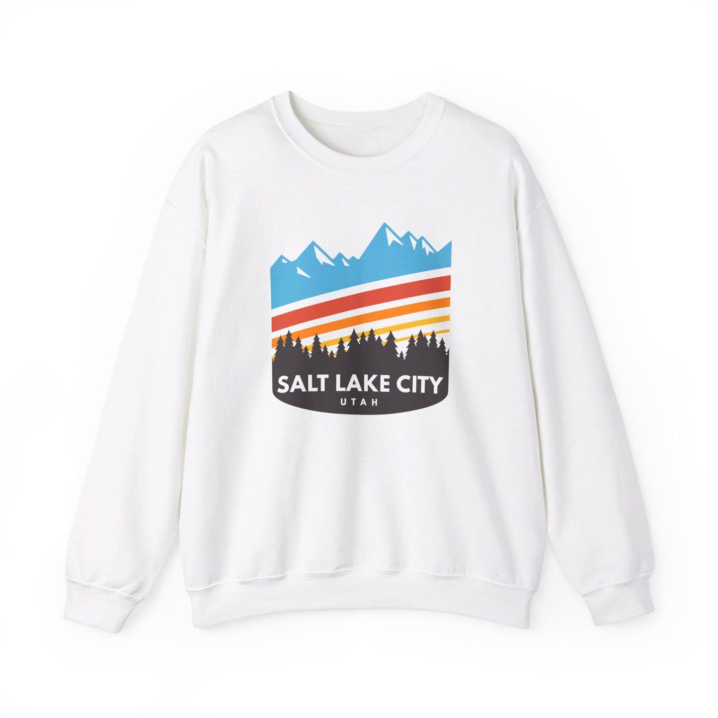 Salt Lake City Utah Sweatshirt Unisex Retro Crewneck Salt Lake City Sweatshirt Personalization Available Sweatshirt – Bold Style · Great Gift For Fans