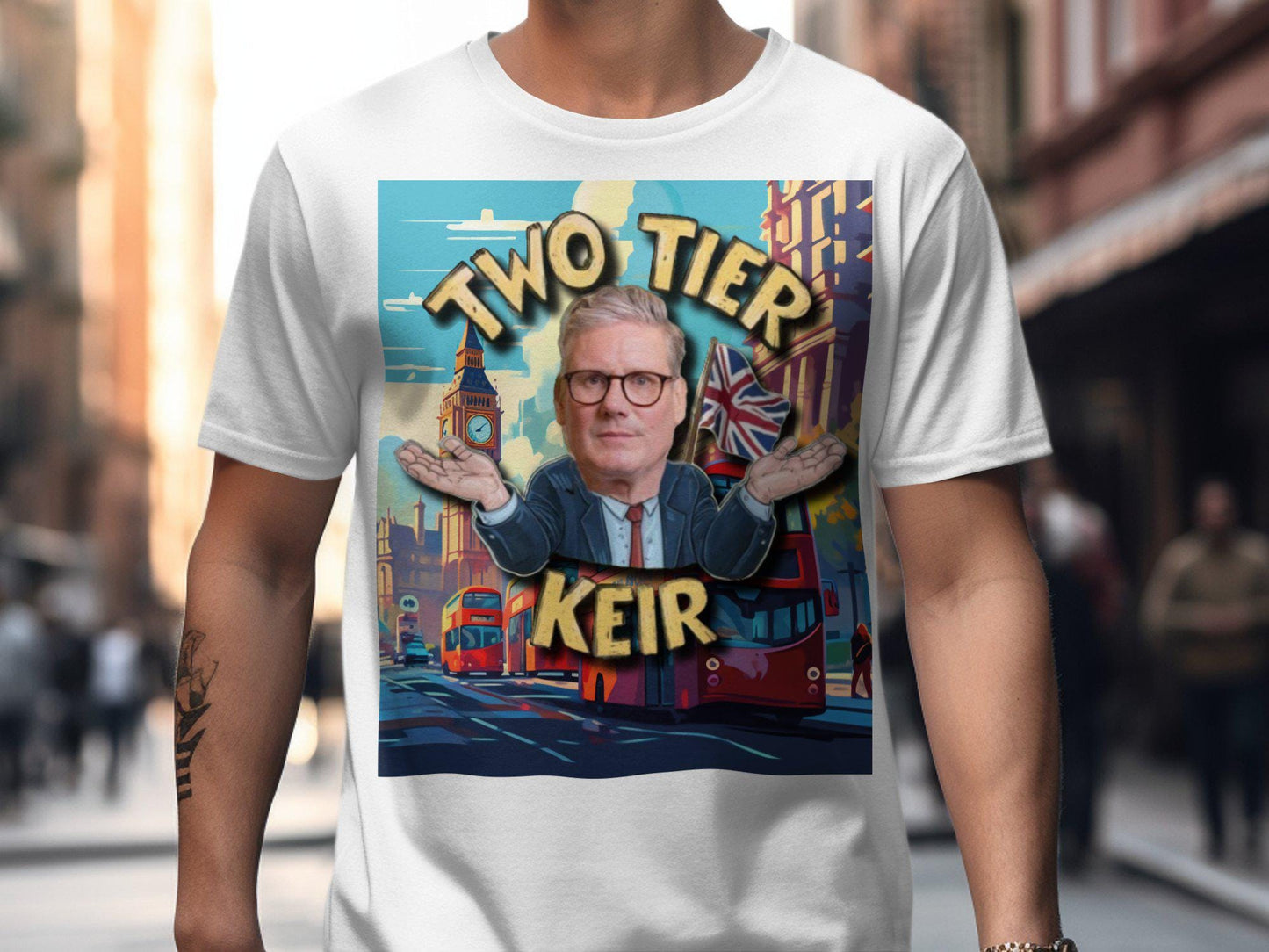 Two Tier Keir T Shirt Graphic Tee – Easygoing Wear · Perfect For Daily Wear
