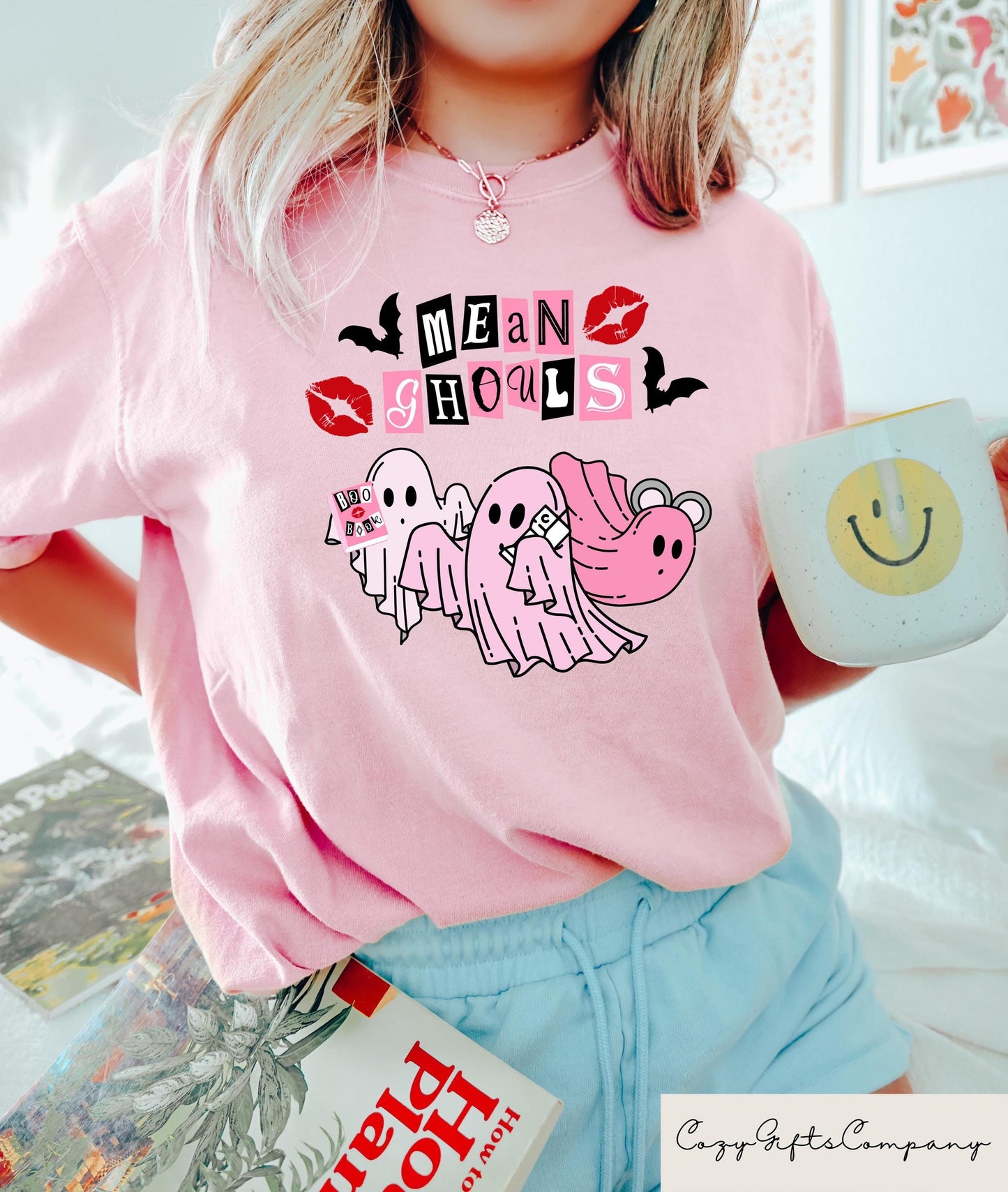 Mean Ghouls Shirt Cute Ghost Shirt Halloween Ghost Sweatshirt Pink Ghost Shirt Retro Halloween Party Shirts Halloween Gifts Sweatshirt – Easygoing Wear · Trending Graphic Apparel