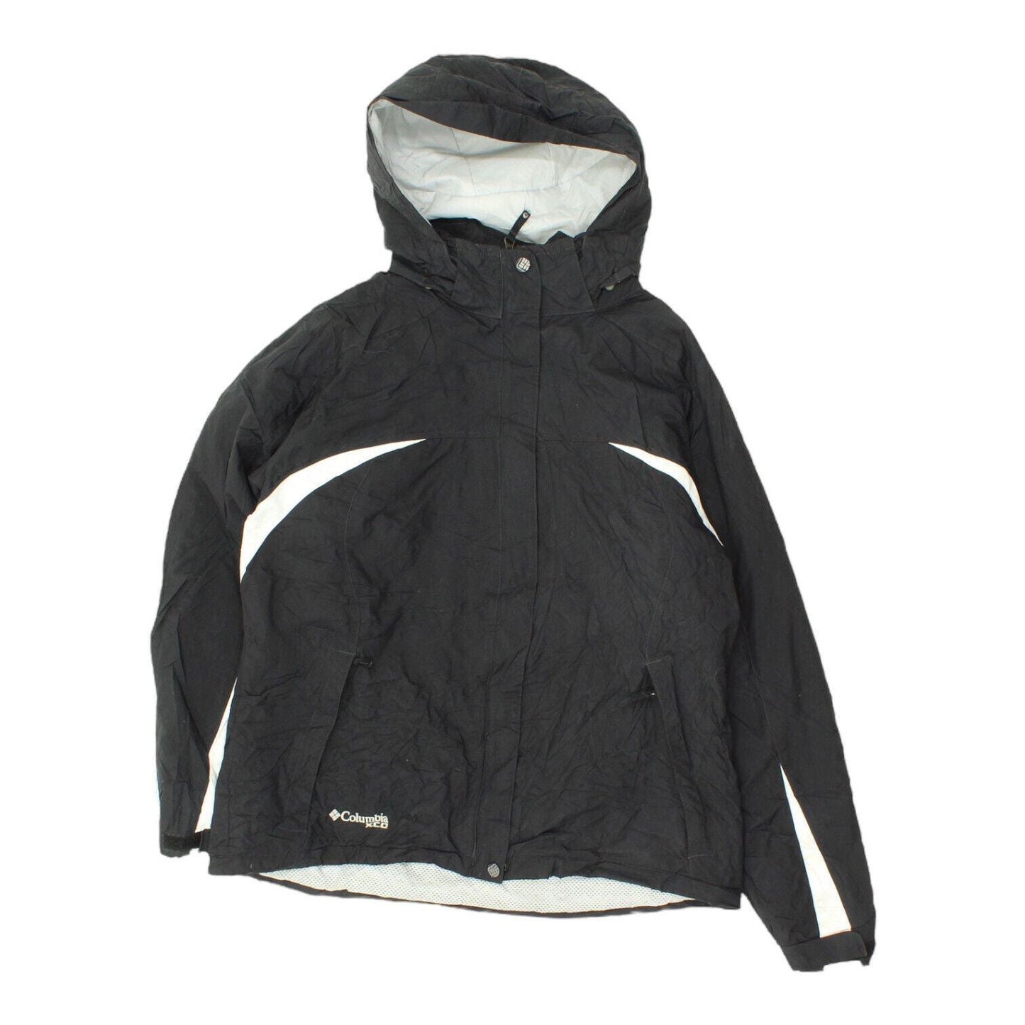 Columbia Womens Black Quilted Fleece Lined Hooded Jacket Vintage Outdoor VTG Graphic Tee – Bold Style · Top Pick For Any Outfit