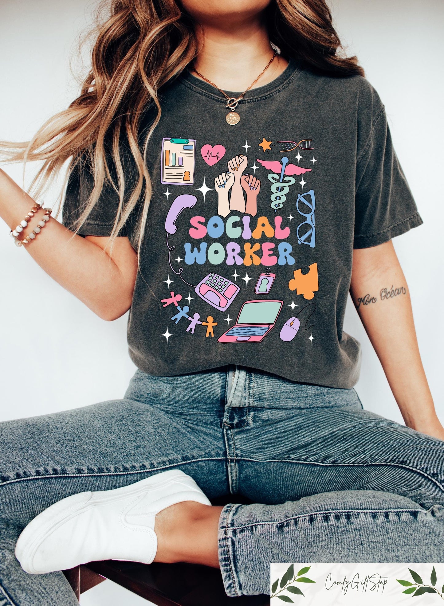 Social Worker Comfort Shirt Gift For Social Worker Can39t Talk Right Now Doing Speaking for Those Who Can39t Speak for Themselves Sweatshirt Sweatshirt – Warm & Stylish · Trending Graphic Apparel