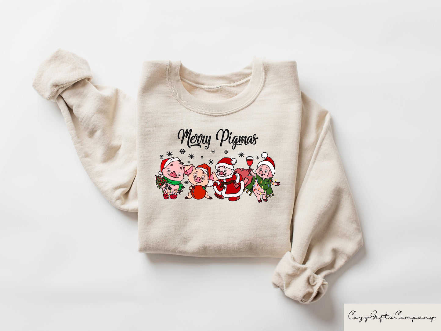 Merry Pigmas Sweatshirt Christmas Pig Sweater Christmas Gifts Christmas Pig Shirt Kids Christmas Tshirt Merry Farmer Shirt Sweatshirt – Warm & Stylish · Trending Graphic Apparel