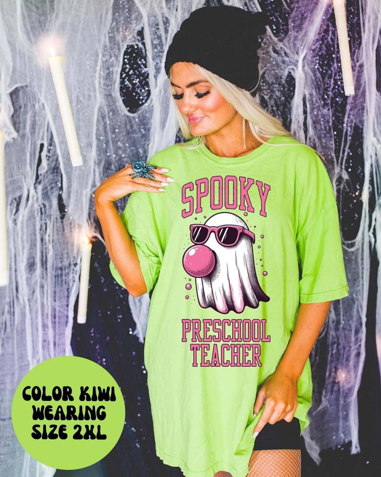 Preschool Teacher Halloween Ghost Gum Shirt Gifts Tshirt Tees TShirt Unisex Funny Graphic Tee – Easygoing Wear · High-Quality Print