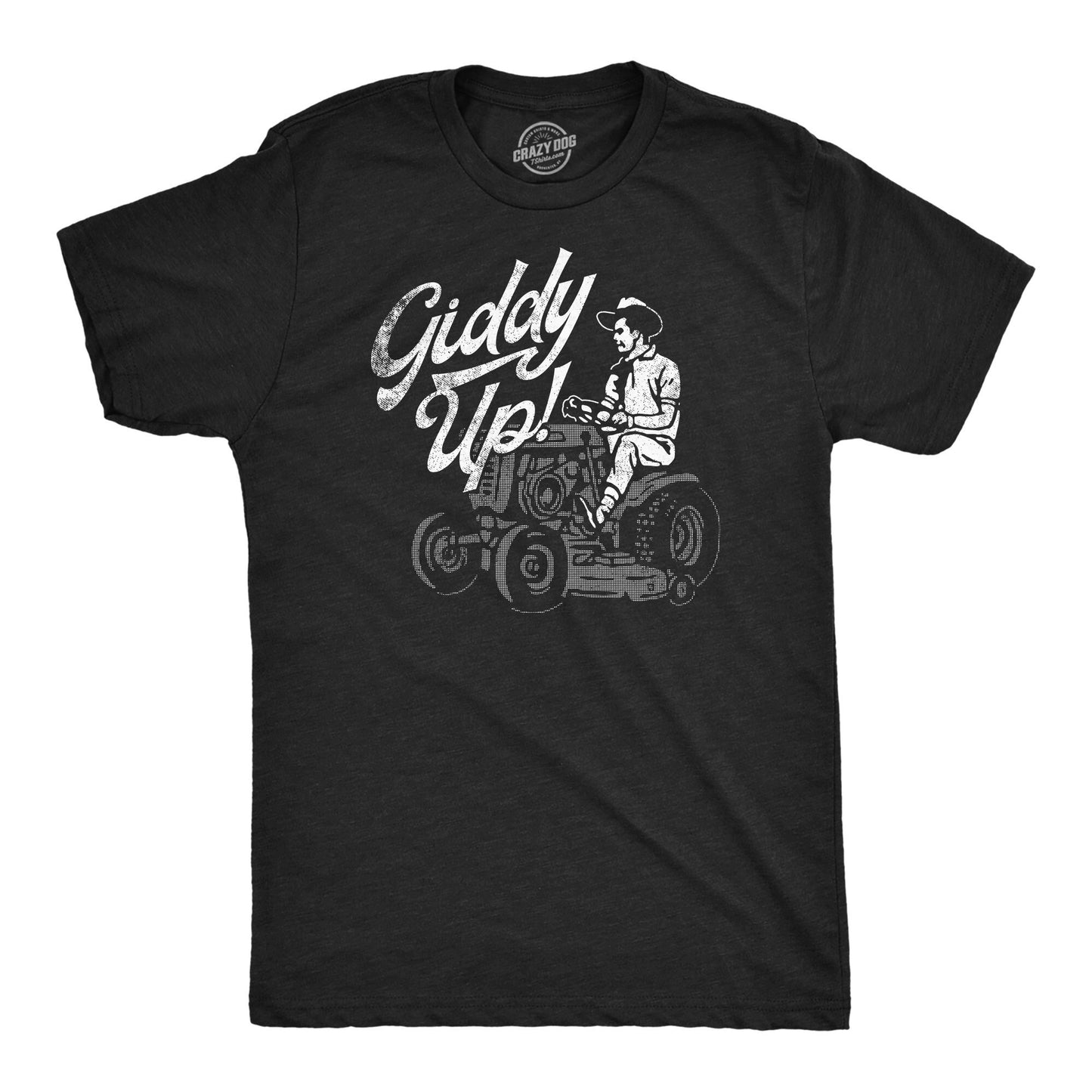 Giddy Up Dad Shirts Funny Outdoors Shirts Funny Men39s Tshirts Mowing The Lawn Shirts Funny Outdoors Shirts Lawn Mower Cowboy Graphic Tee – Feel-Good Design · Top Pick For Any Outfit