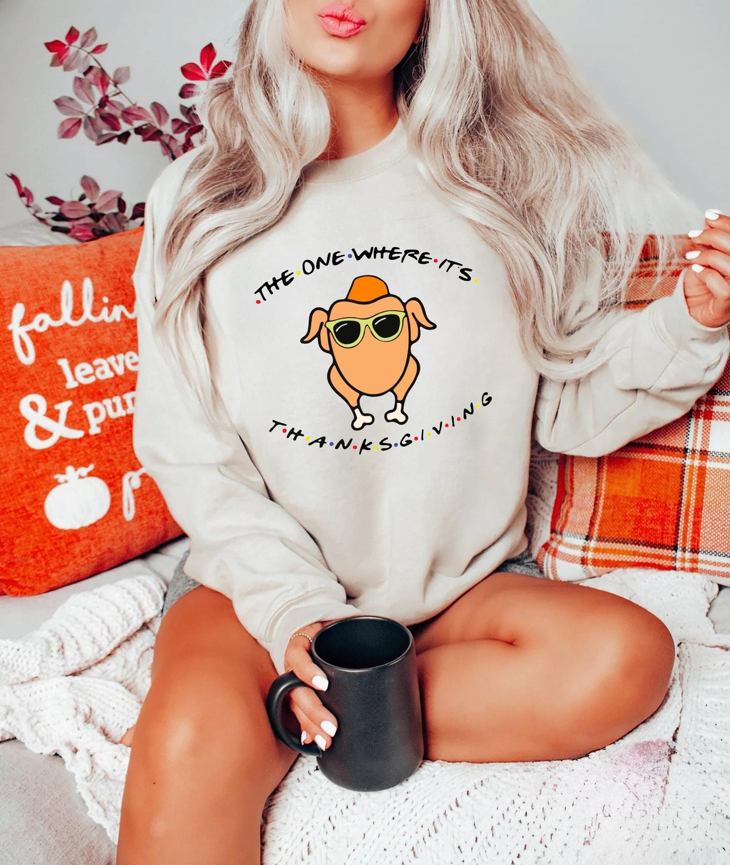 Friends Turkey Thanksgiving Shirt The One Where It39s Thanksgiving Sweatshirt Thanksgiving Gift Friends Turkey Kids Shirt Sweatshirt – Warm & Stylish · Top Pick For Any Outfit