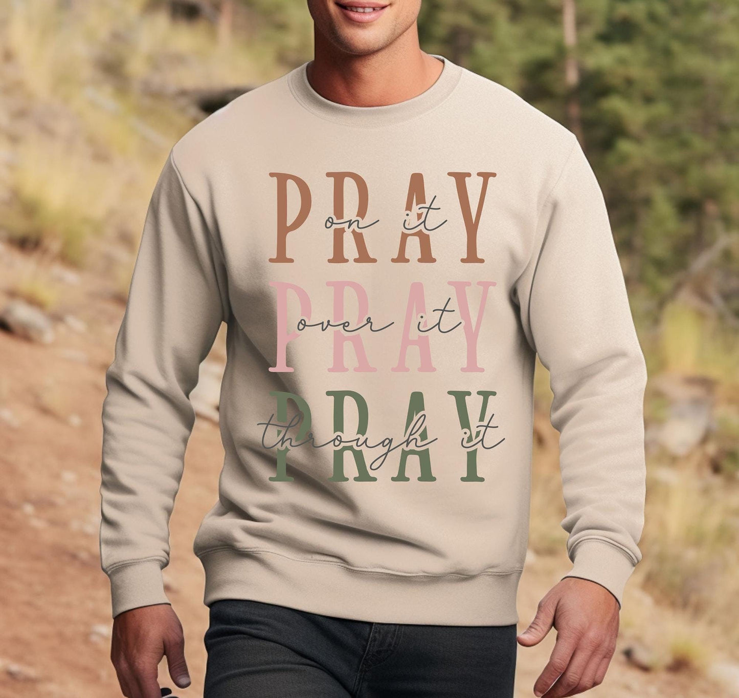 Religious Shirt Pray On It Pray Over It Pray Through It Shirt Pray Shirt Faith Shirt Jesus Shirt Christian Shirt Graphic Tee – Fan Favorite · Must-Have Style