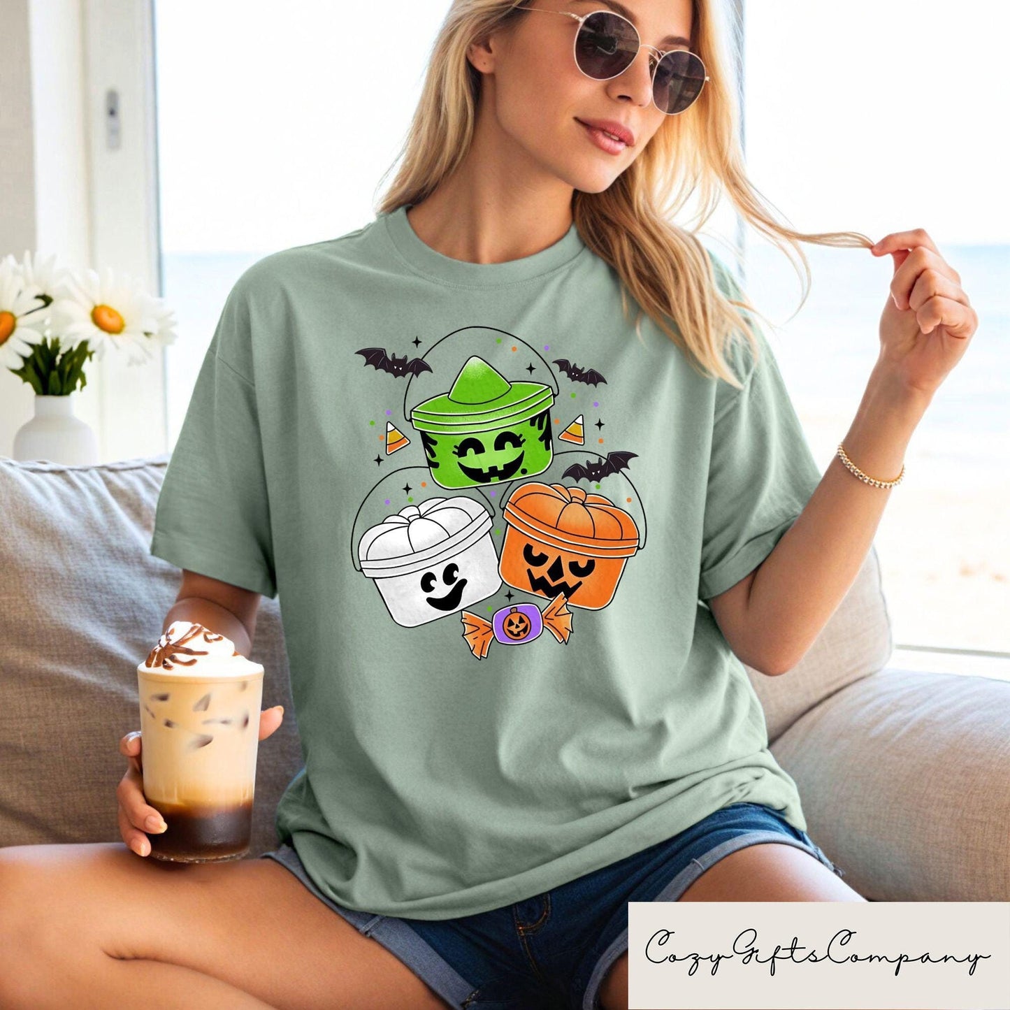Retro Halloween Happy Bucket Shirt Cute 90s Halloween Gifts Trendy Halloween Boo Pails Tshirt Kids Halloween Shirts Graphic Tee – Cozy Vibes · Must-Have Style