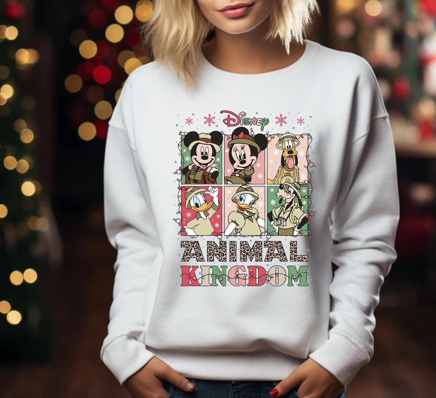 Disney Animal Kingdom Christmas Sweatshirt Mickey Friends Safari Christmas Shirt Mickey39s Very Merry TeeWDW Family Gift Sweatshirt – Soft Feel · Trending Graphic Apparel