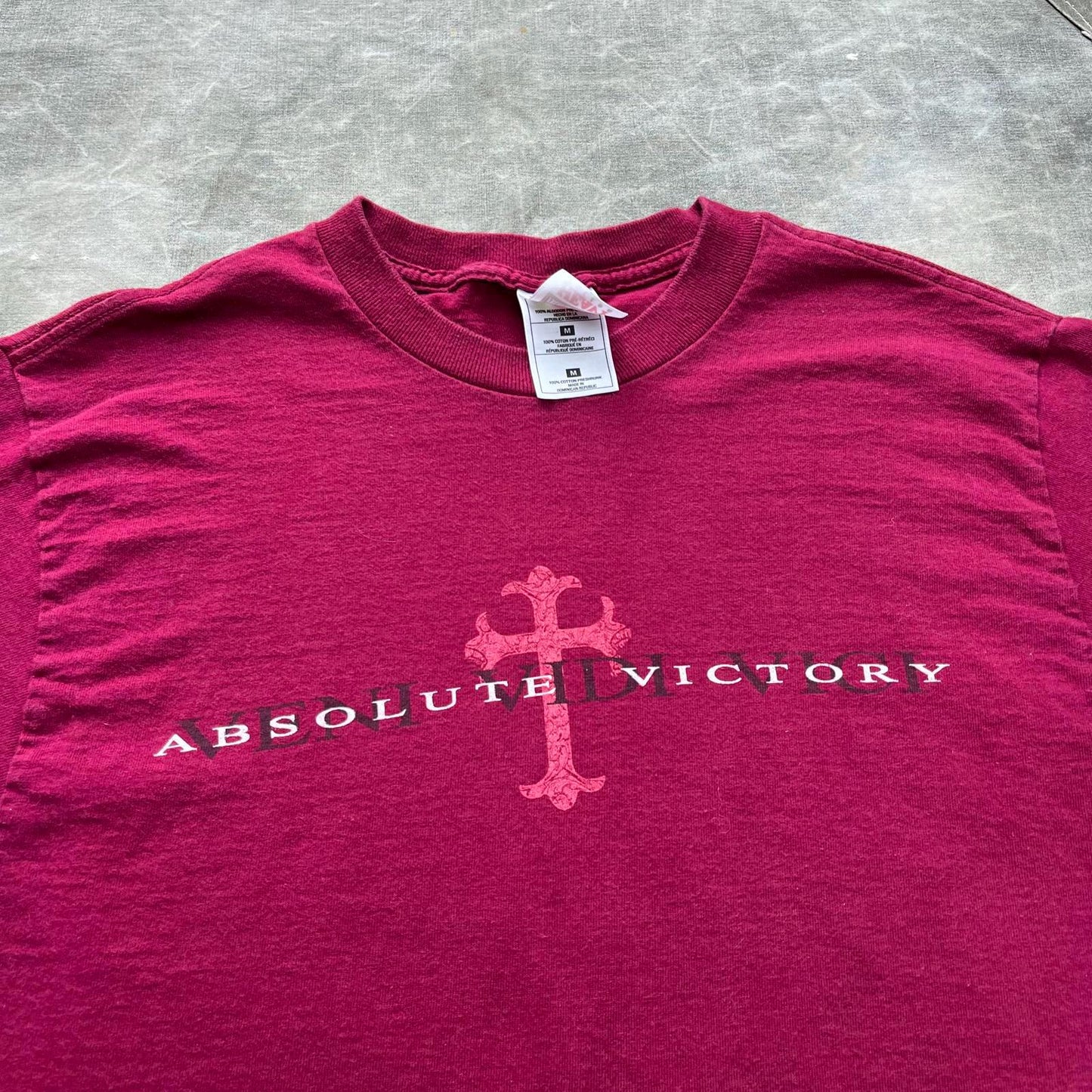 Vintage Y2K Absolute Victory Jesus Religious Cross Shirt Graphic Tee – Aesthetic Look · High-Quality Print