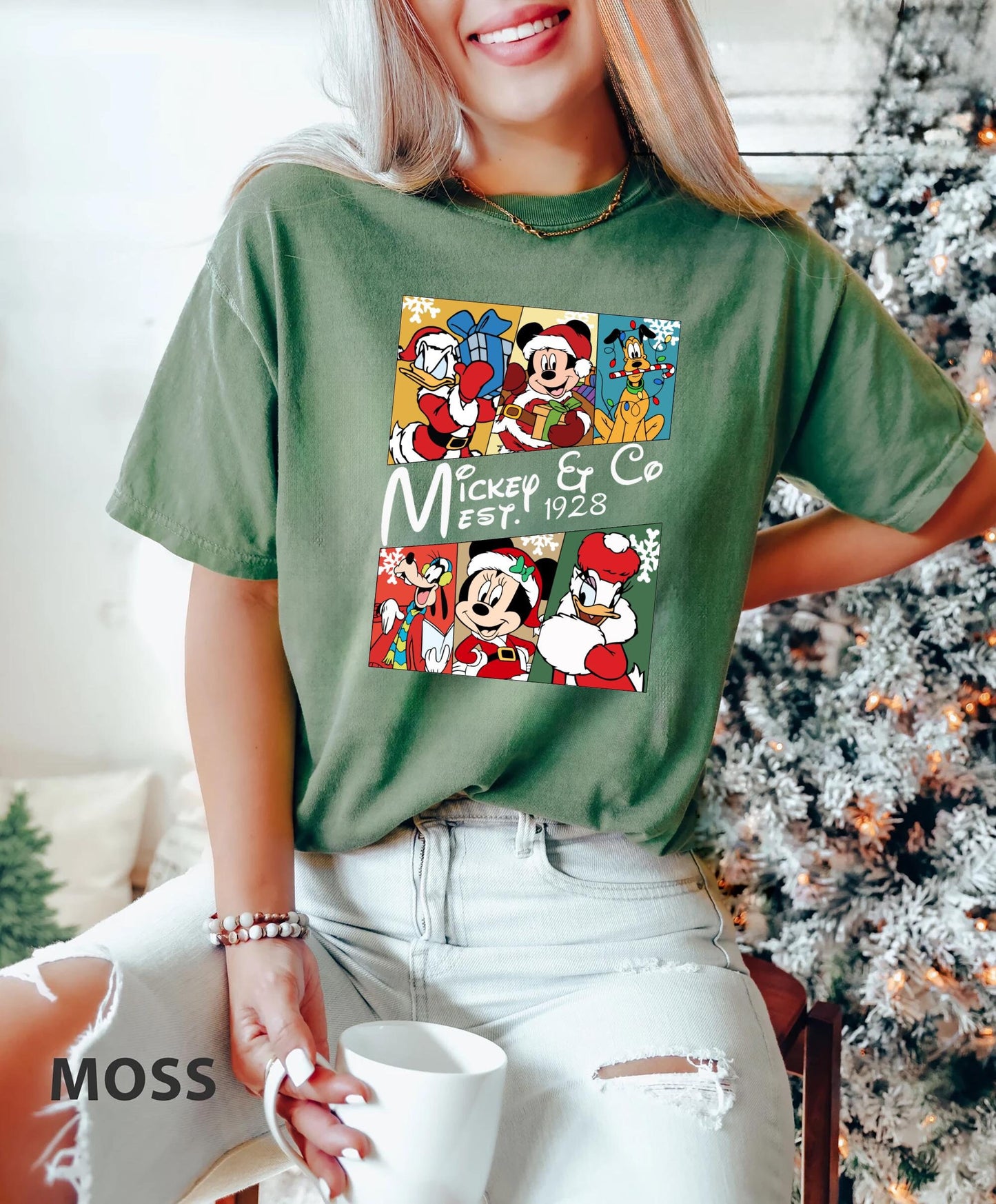 Disney Mickey Friends Christmas Shirt Santa Hat Merry Christmas Sweatshirt Disneyland Xmas Holiday T Shirt Disney Christmas Lights Shirt Sweatshirt – Cozy Vibes · Trending Graphic Apparel