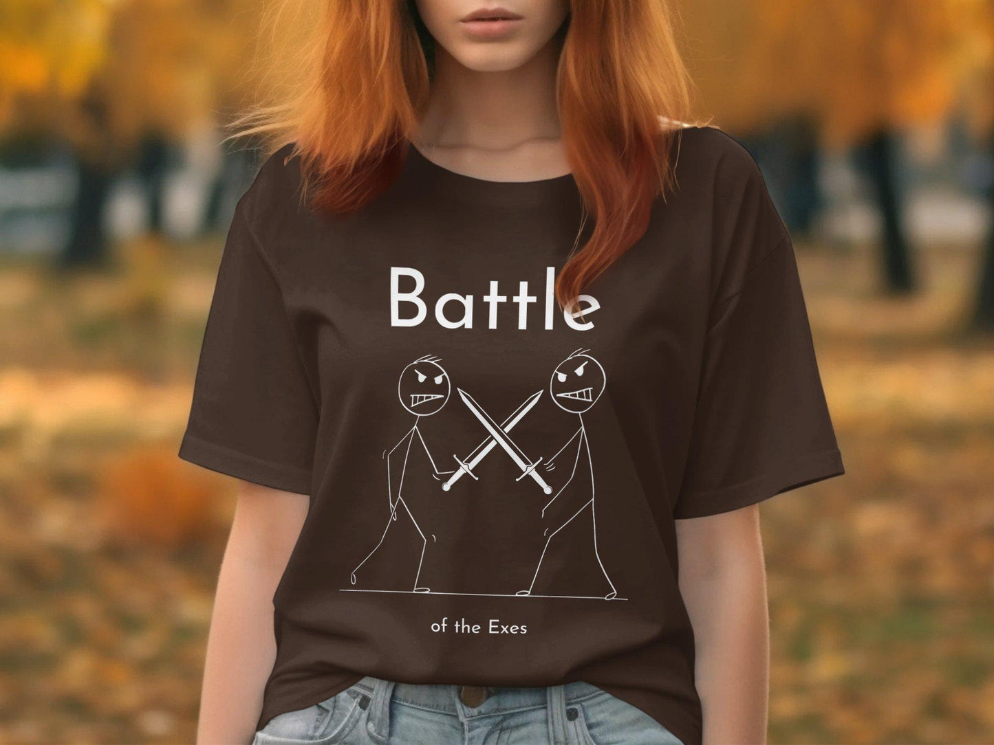Battle of the Exes Funny Stick Figure T Shirt Humorous Relationship Tee Sarcasm Graphic Tee Gift for Ex Boyfriend or Ex Girlfriend Graphic Tee – Fan Favorite · Top Pick For Any Outfit