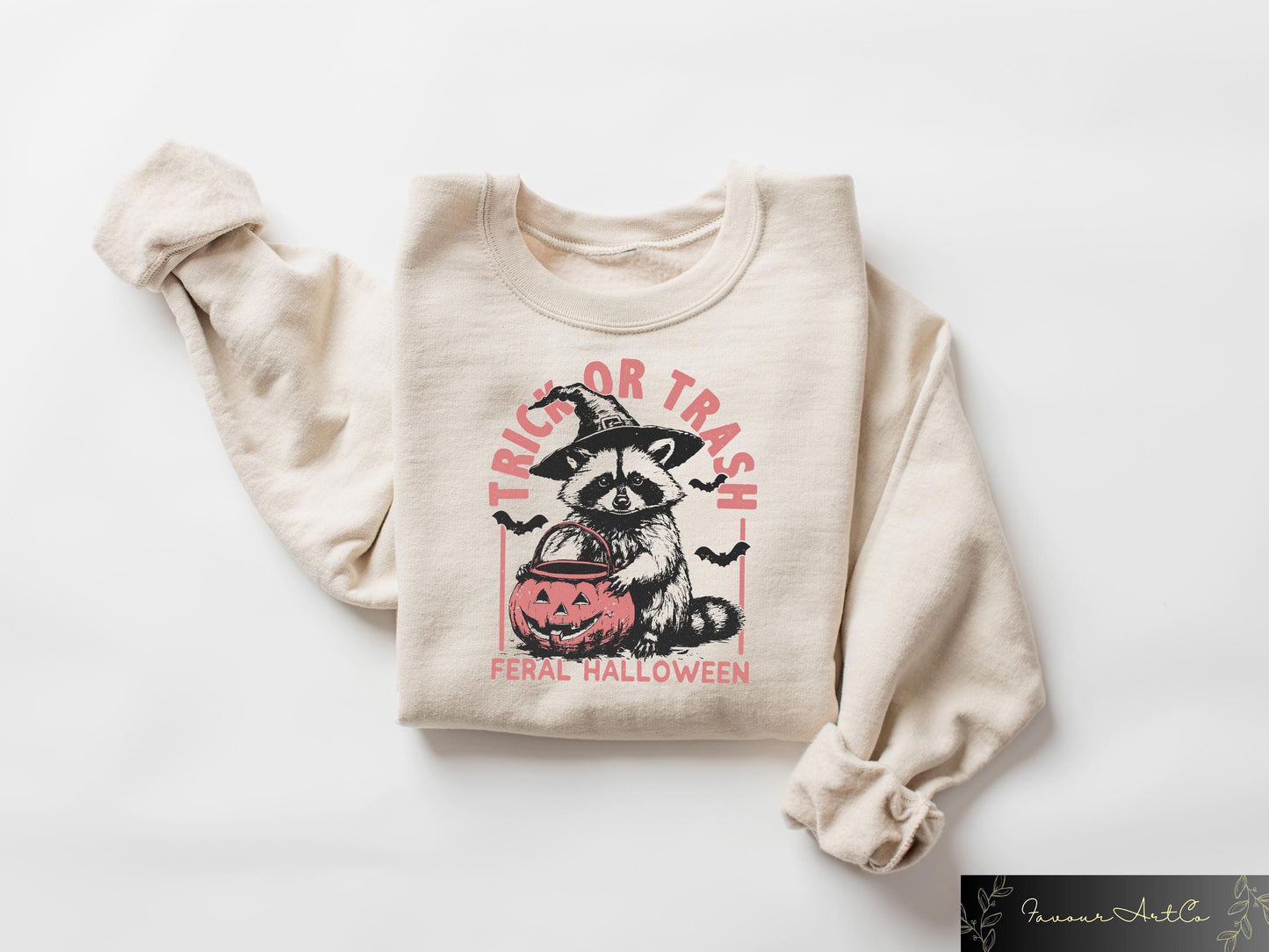 Trick Or Trash Sweatshirt Raccoon Halloween Shirt Funny Halloween Tshirt Halloween Gifts Halloween Hoodie Womens Halloween Tee Hoodie – Warm & Stylish · Trending Graphic Apparel