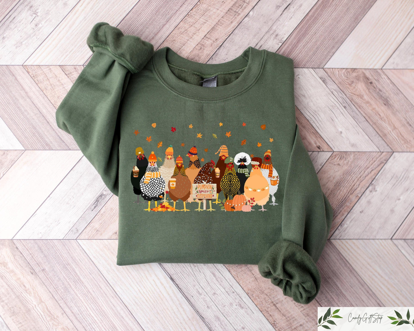 Fall Chicken Sweatshirt Halloween Chicken Crewneck Women Chicken Tshirt Thankful Pumpkin Chickens Sweater Fall Farmer Hoodie Hoodie – Feel-Good Design · Top Pick For Any Outfit