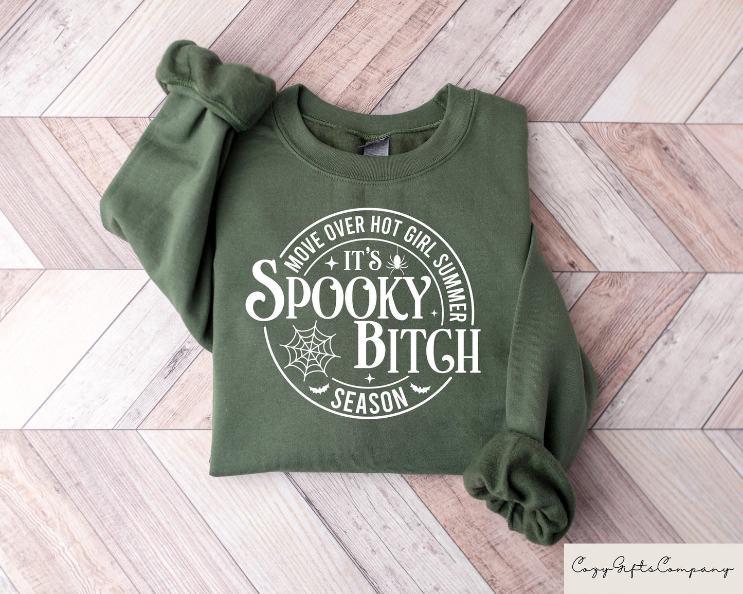 Spooky Bitch Sweatshirt Move Over Hot Girl Summer Tshirt Funny Witch Shirt Spooky Bitch Season Te Spooky Season Halloween Gifts Sweatshirt – Aesthetic Look · Trending Graphic Apparel