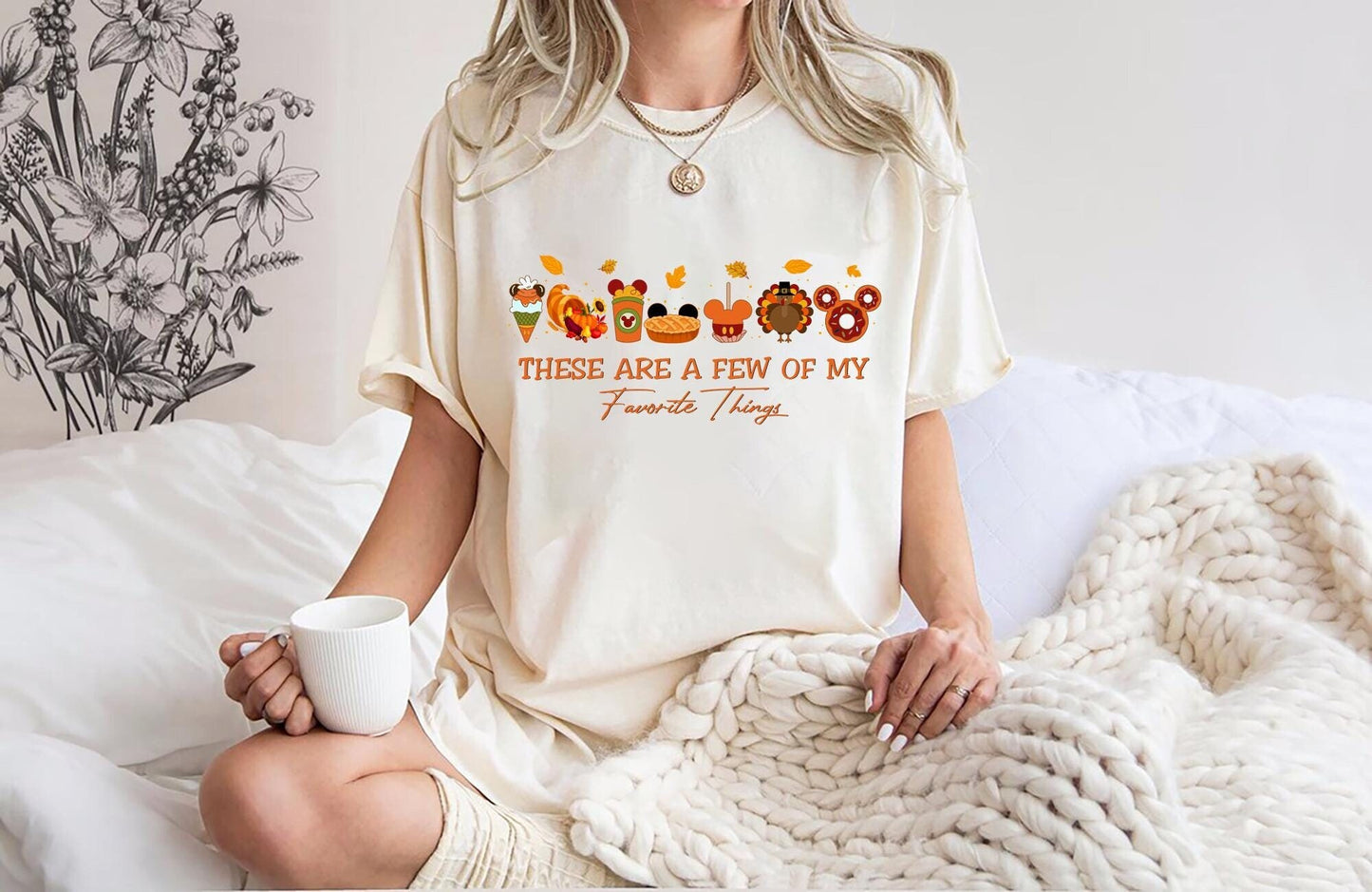 Disney Snacks Thanksgiving Shirt Thankful Mickey Ears Sweatshirt These Are A Few Of My Favorite Things Pumpkin Fall Shirt Disney Fall Sweatshirt – Easygoing Wear · High-Quality Print